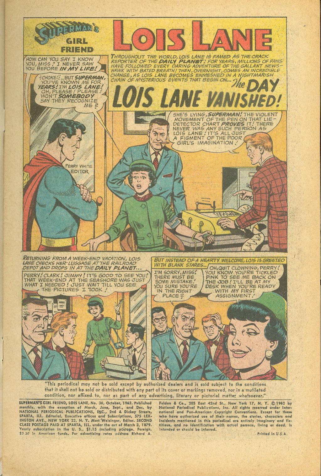 Read online Superman's Girl Friend, Lois Lane comic -  Issue #36 - 3