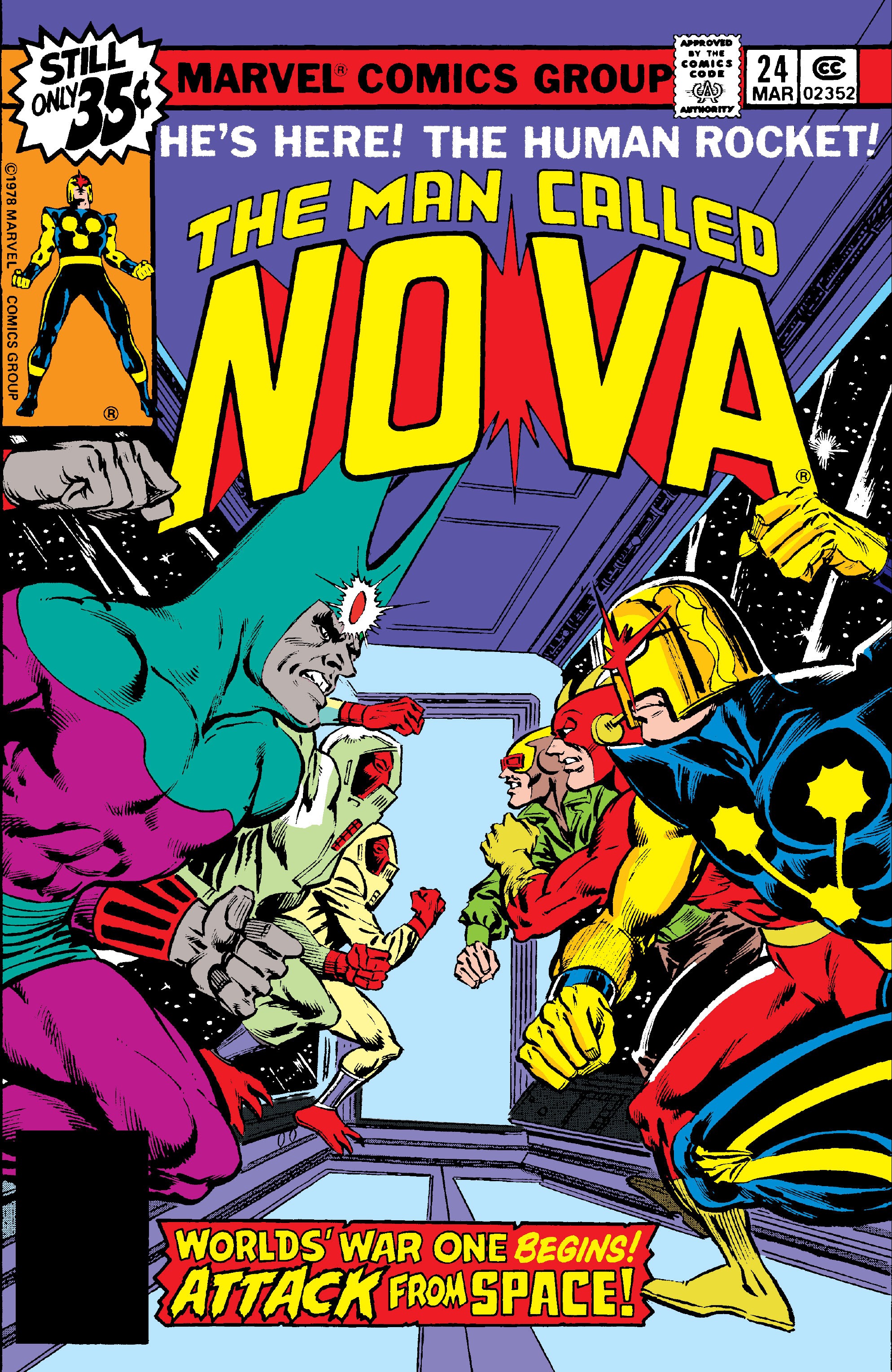 Read online Nova (1976) comic -  Issue #24 - 1