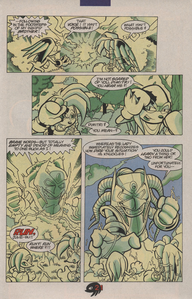 Read online Knuckles the Echidna comic -  Issue #7 - 29