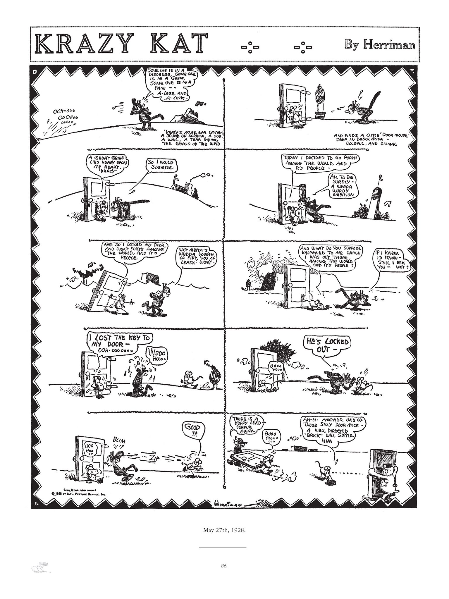 Read online Krazy & Ignatz comic -  Issue # TPB 5 - 86