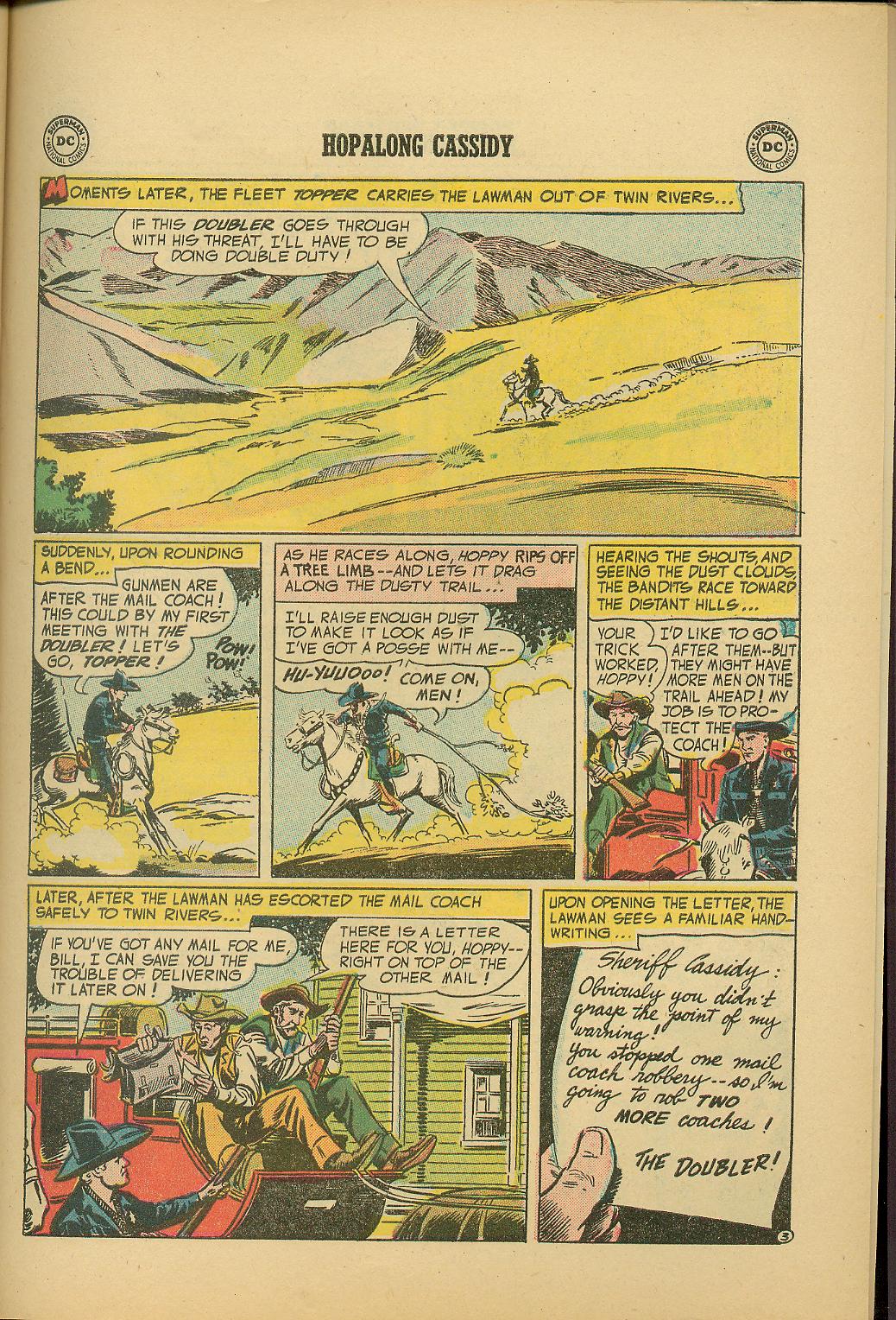 Read online Hopalong Cassidy comic -  Issue #100 - 27