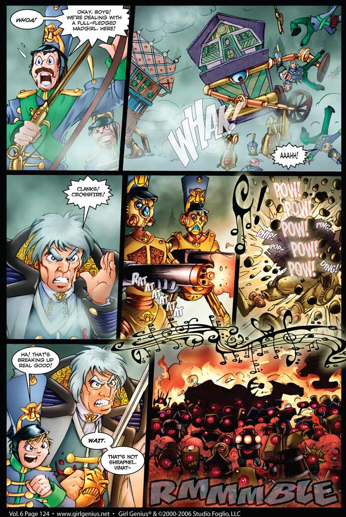 Read online Girl Genius (2002) comic -  Issue #6 - 125