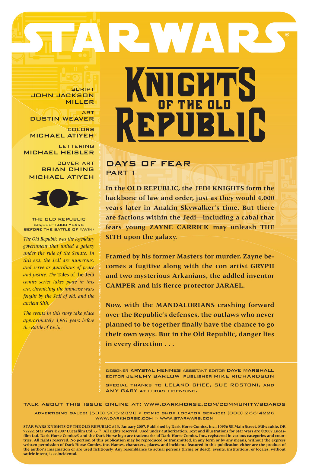 Read online Star Wars: Knights Of The Old Republic comic -  Issue #13 - 2
