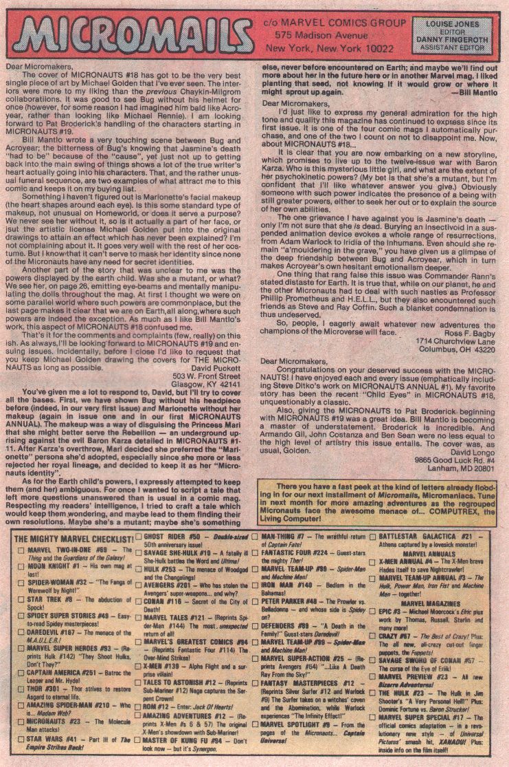 Read online Micronauts (1979) comic -  Issue #23 - 24