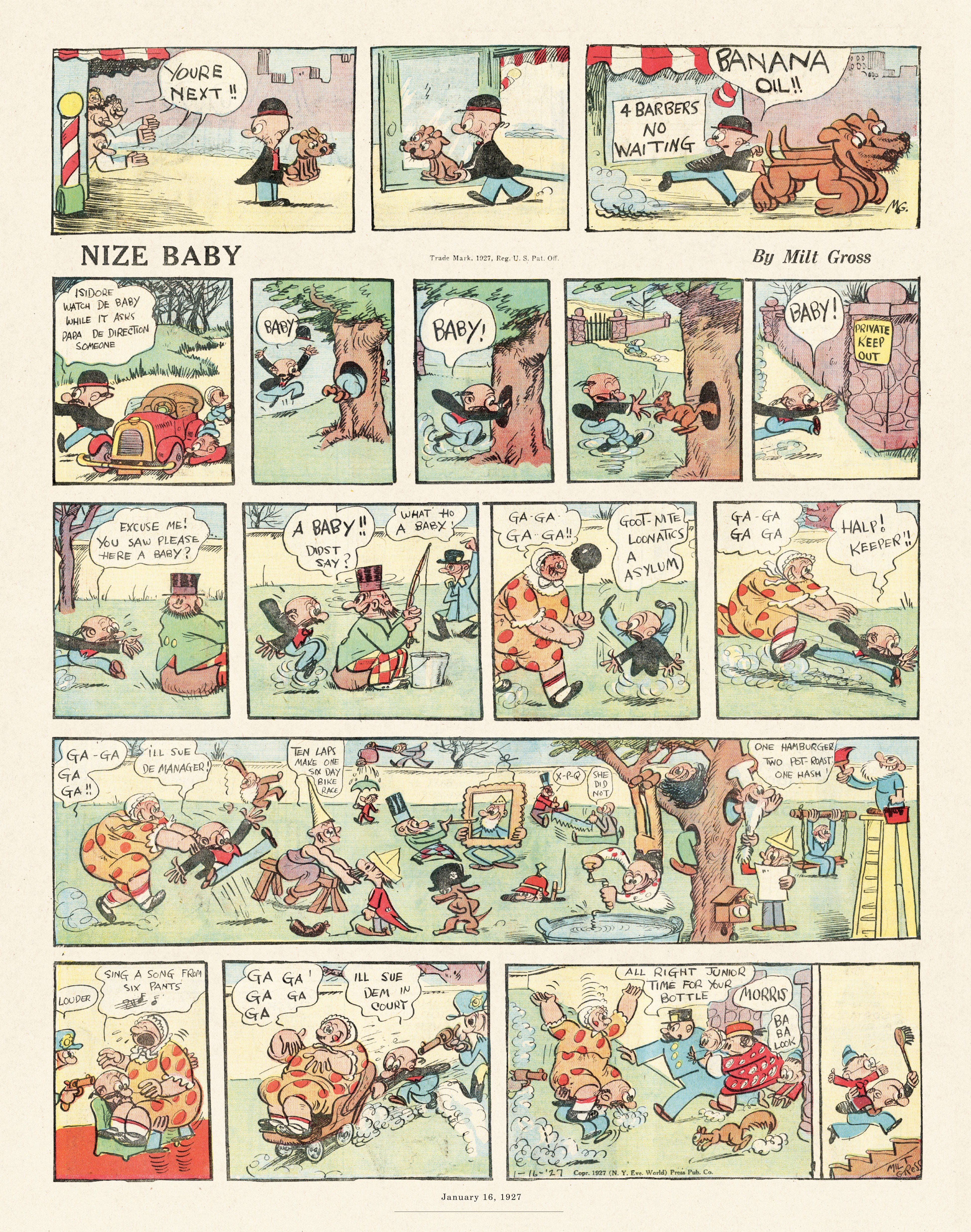 Read online Gross Exaggerations: The Meshuga Comic Strips of Milt Gross comic -  Issue # TPB - 31