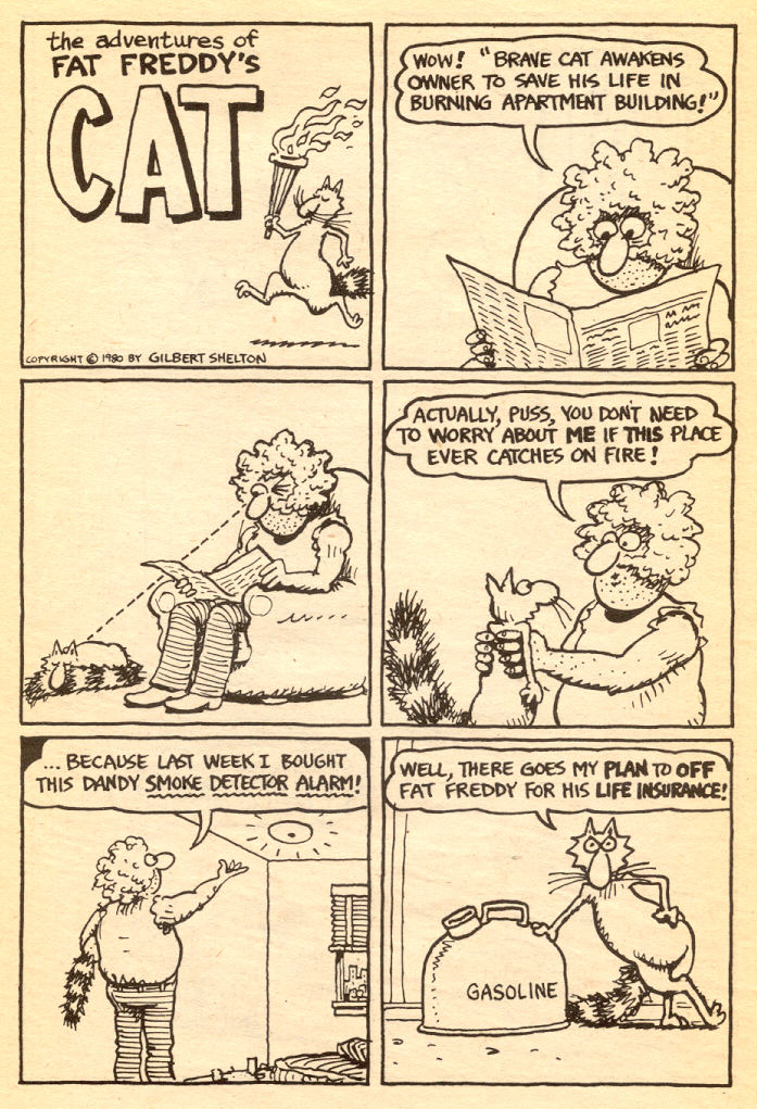 Read online Adventures of Fat Freddy's Cat comic -  Issue #5 - 37