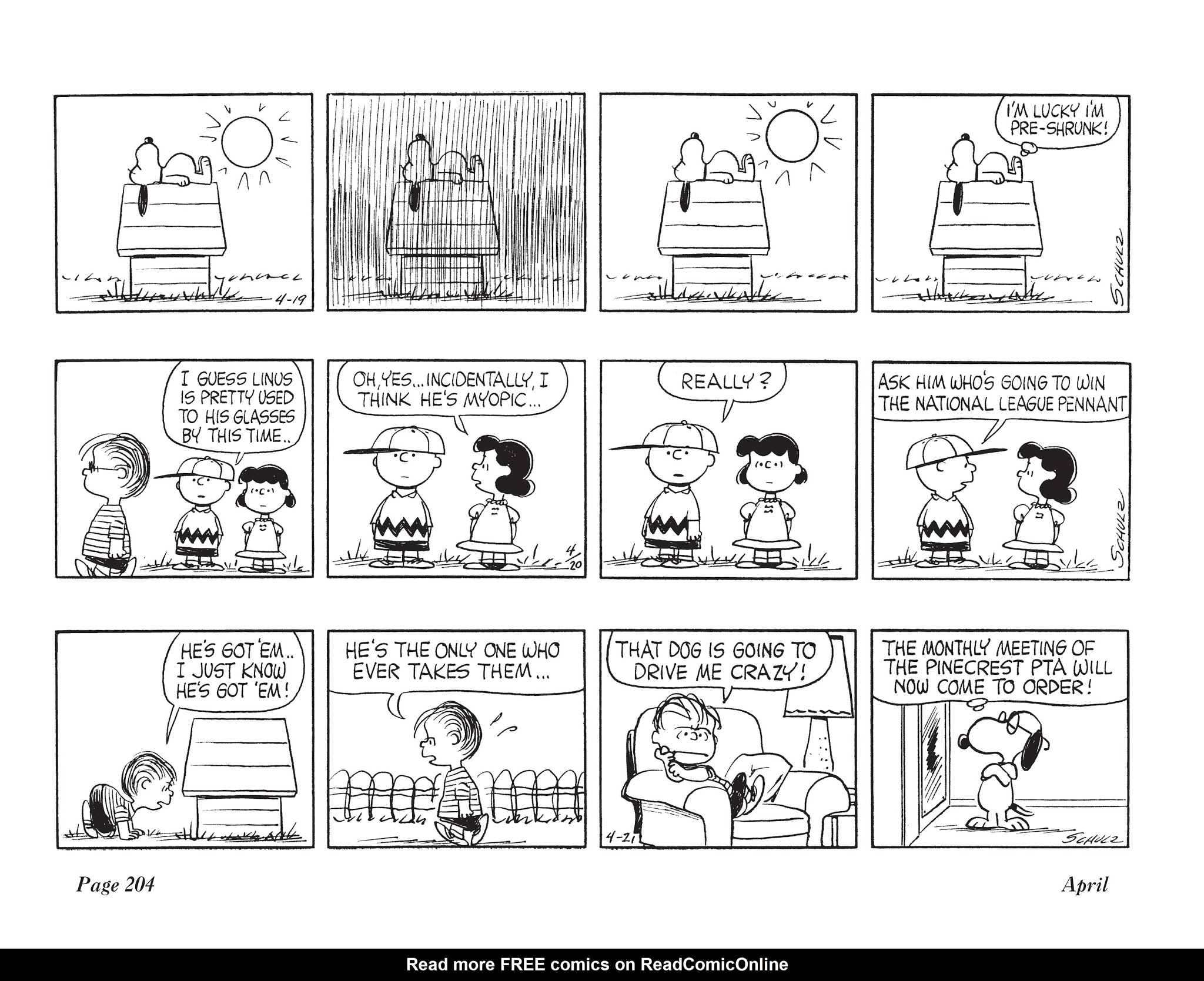 Read online The Complete Peanuts comic -  Issue # TPB 6 - 219