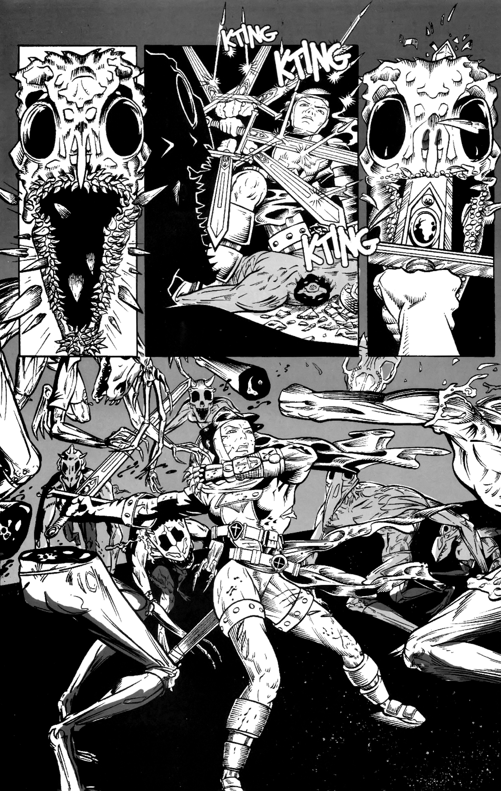 Read online Warrior Nun: Black & White comic -  Issue #1 - 9