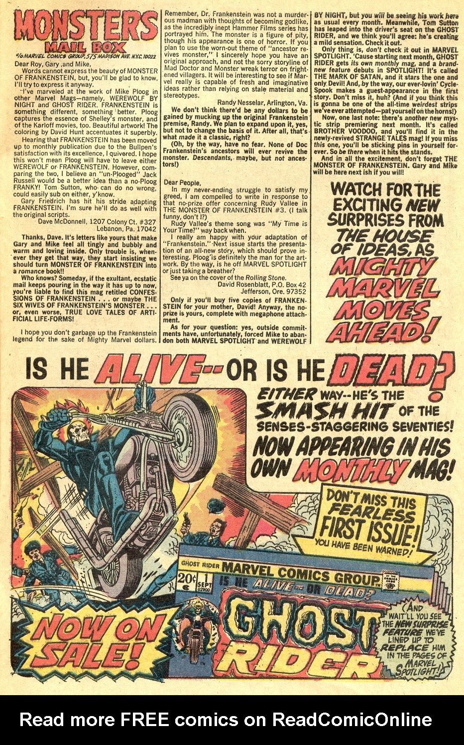 Read online Frankenstein (1973) comic -  Issue #5 - 23