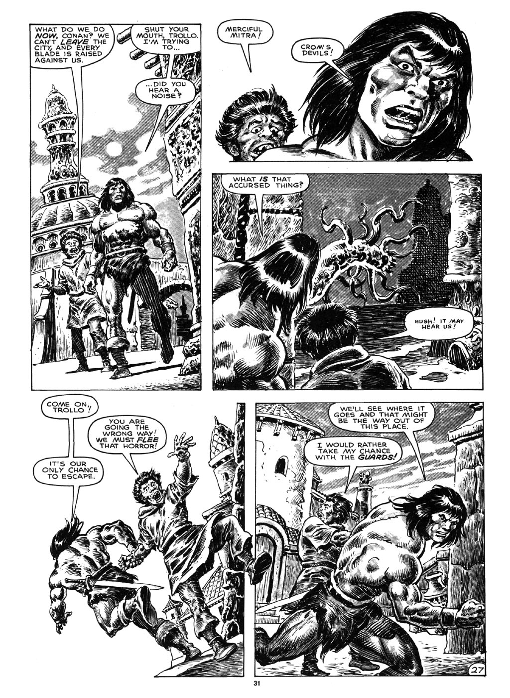 Read online The Savage Sword Of Conan comic -  Issue #164 - 29