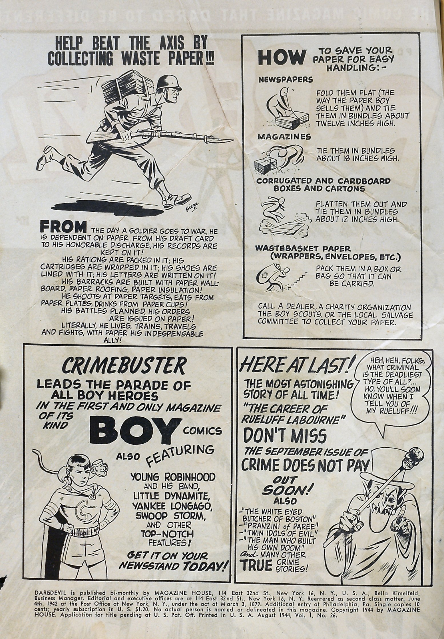 Read online Daredevil (1941) comic -  Issue #26 - 2
