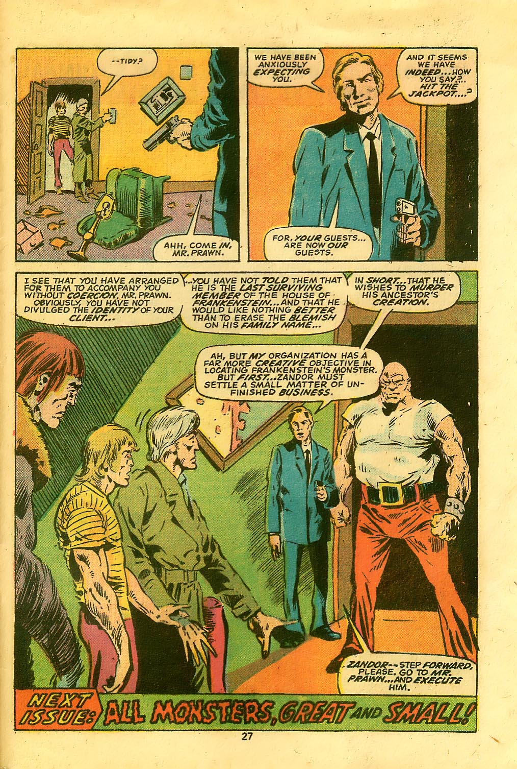 Read online Frankenstein (1973) comic -  Issue #14 - 18