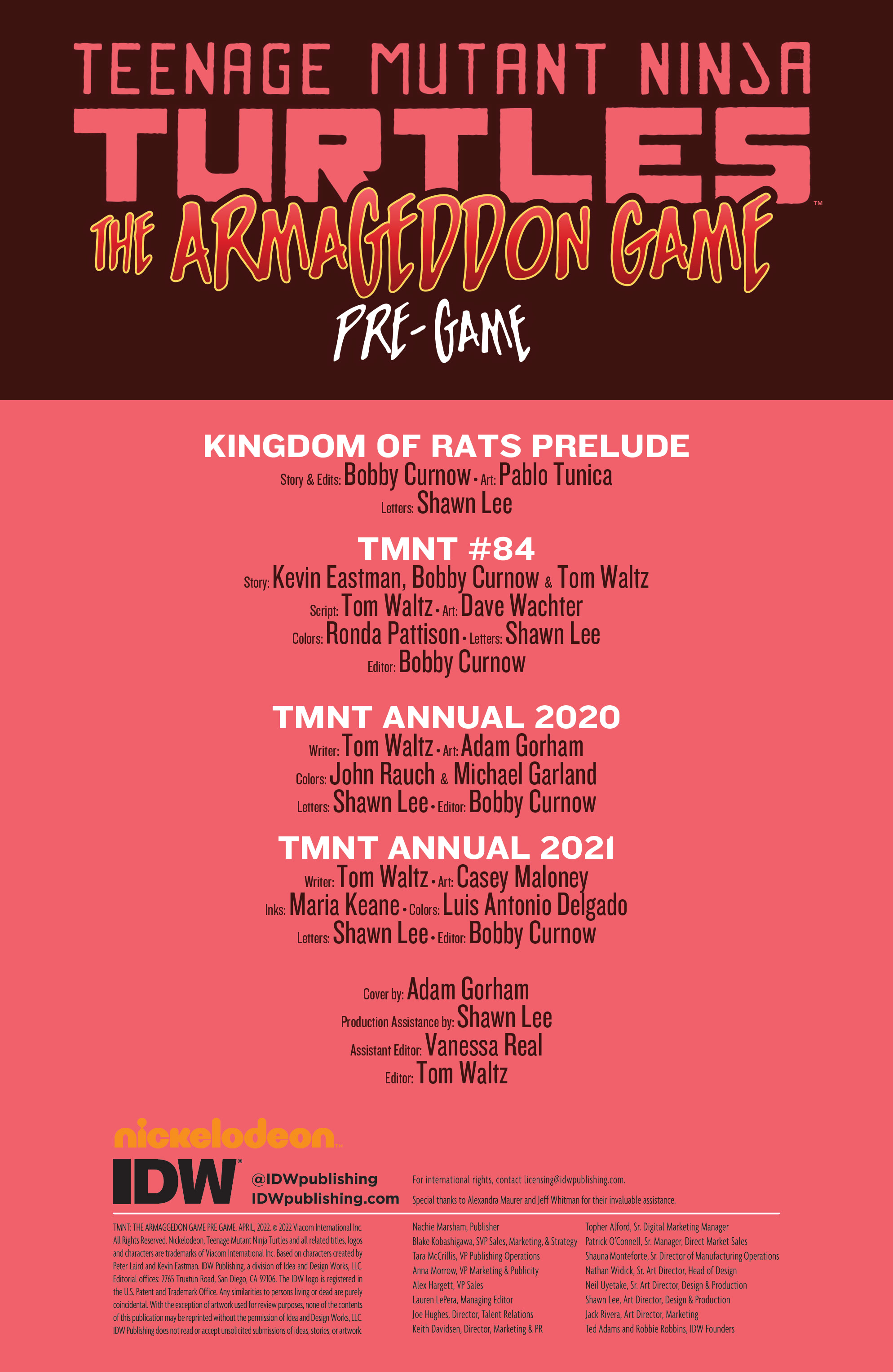 Read online Teenage Mutant Ninja Turtles: The Armageddon Game - Pre-Game comic -  Issue # TPB - 2