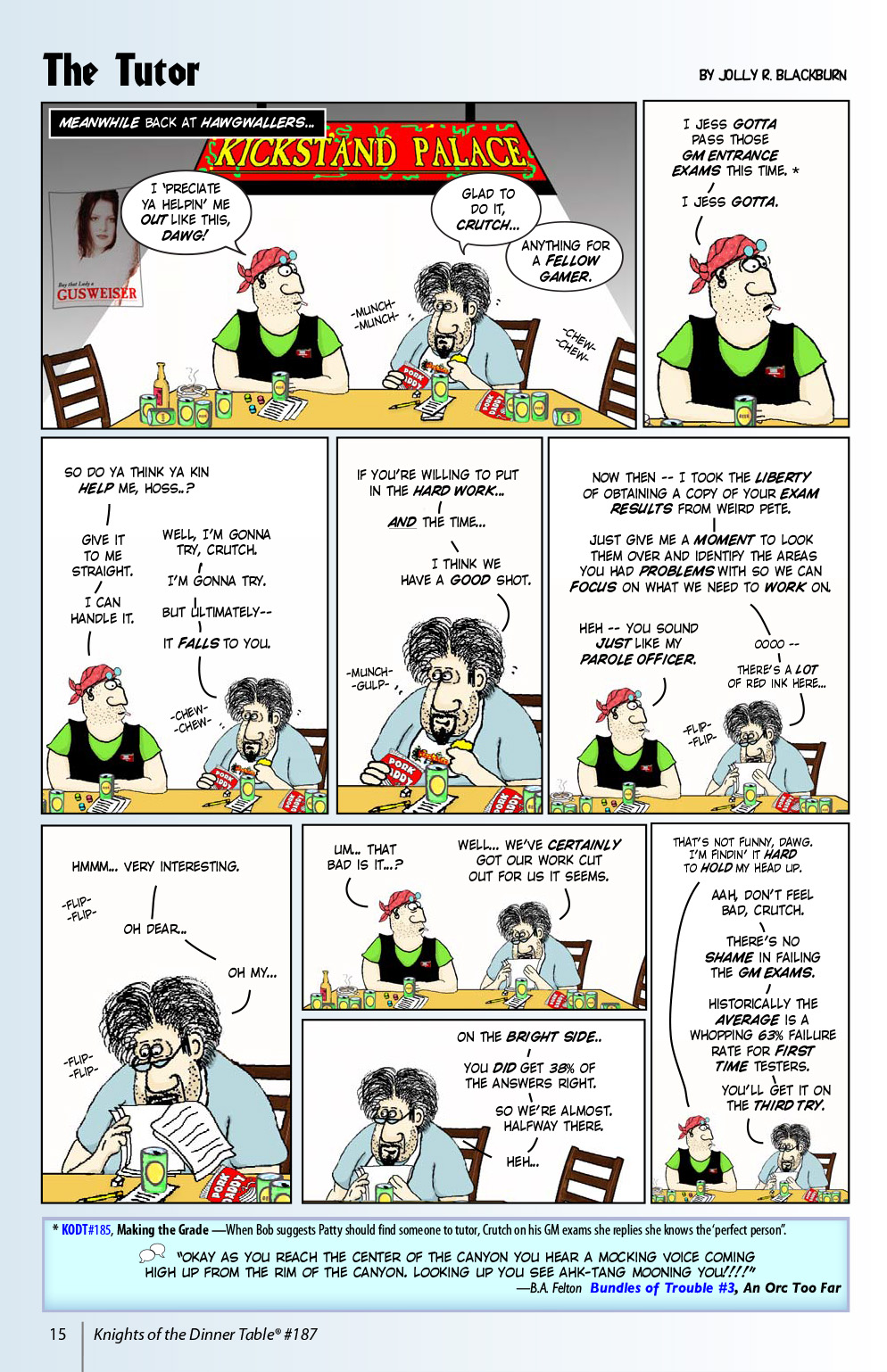 Read online Knights of the Dinner Table comic -  Issue #187 - 17