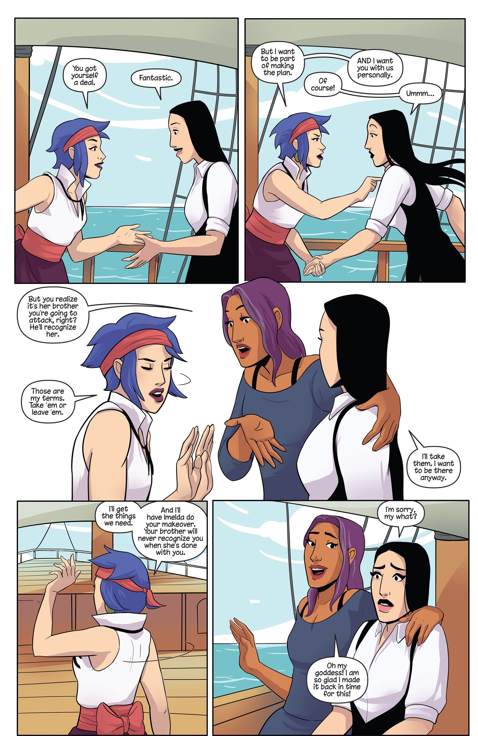 Read online Princeless Raven Year Two: Love and Revenge comic -  Issue # _TPB Assault On Golden Rock - 26
