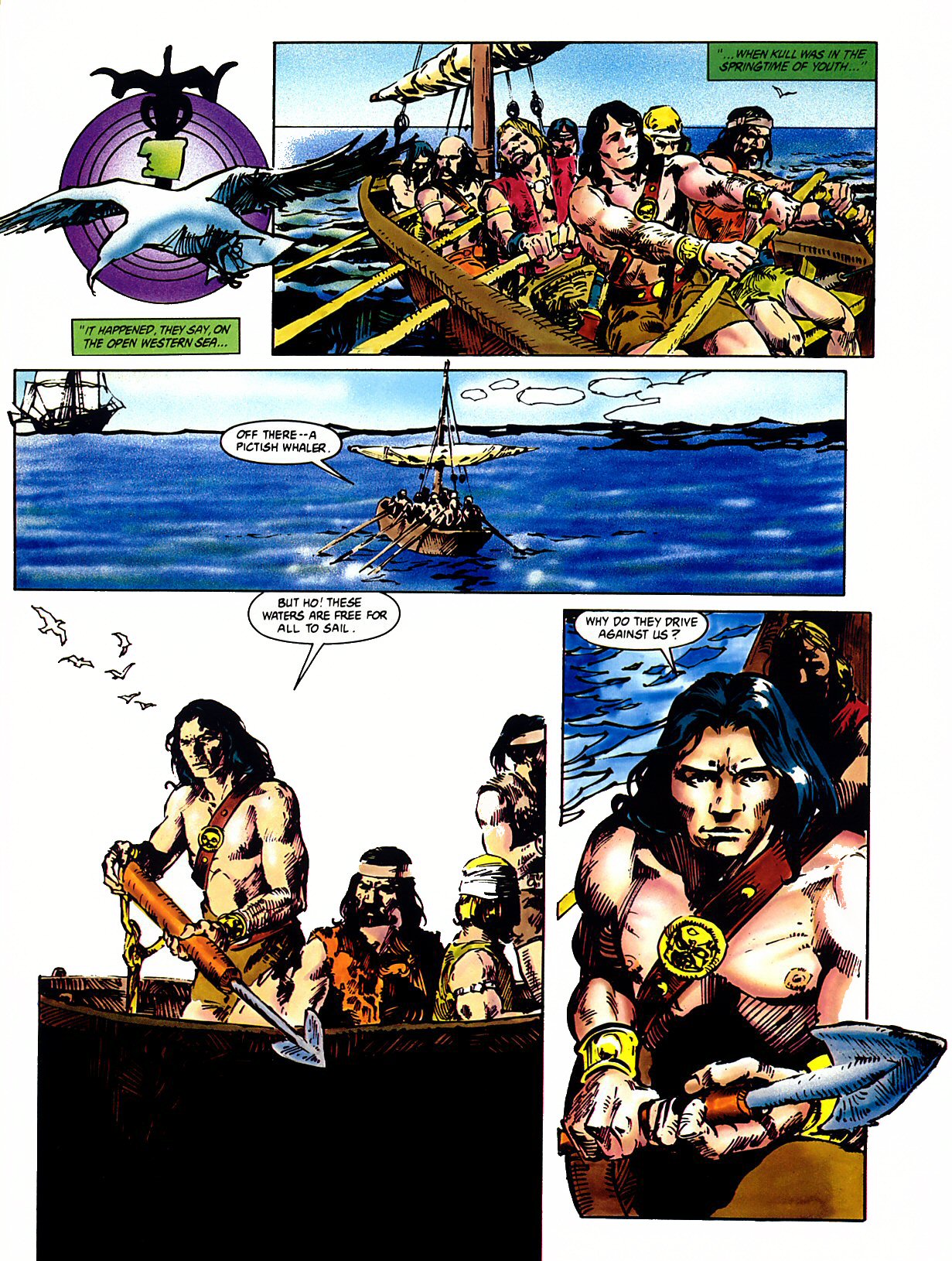 Read online Marvel Graphic Novel comic -  Issue #47 - Kull - The Vale Of Shadow - 7