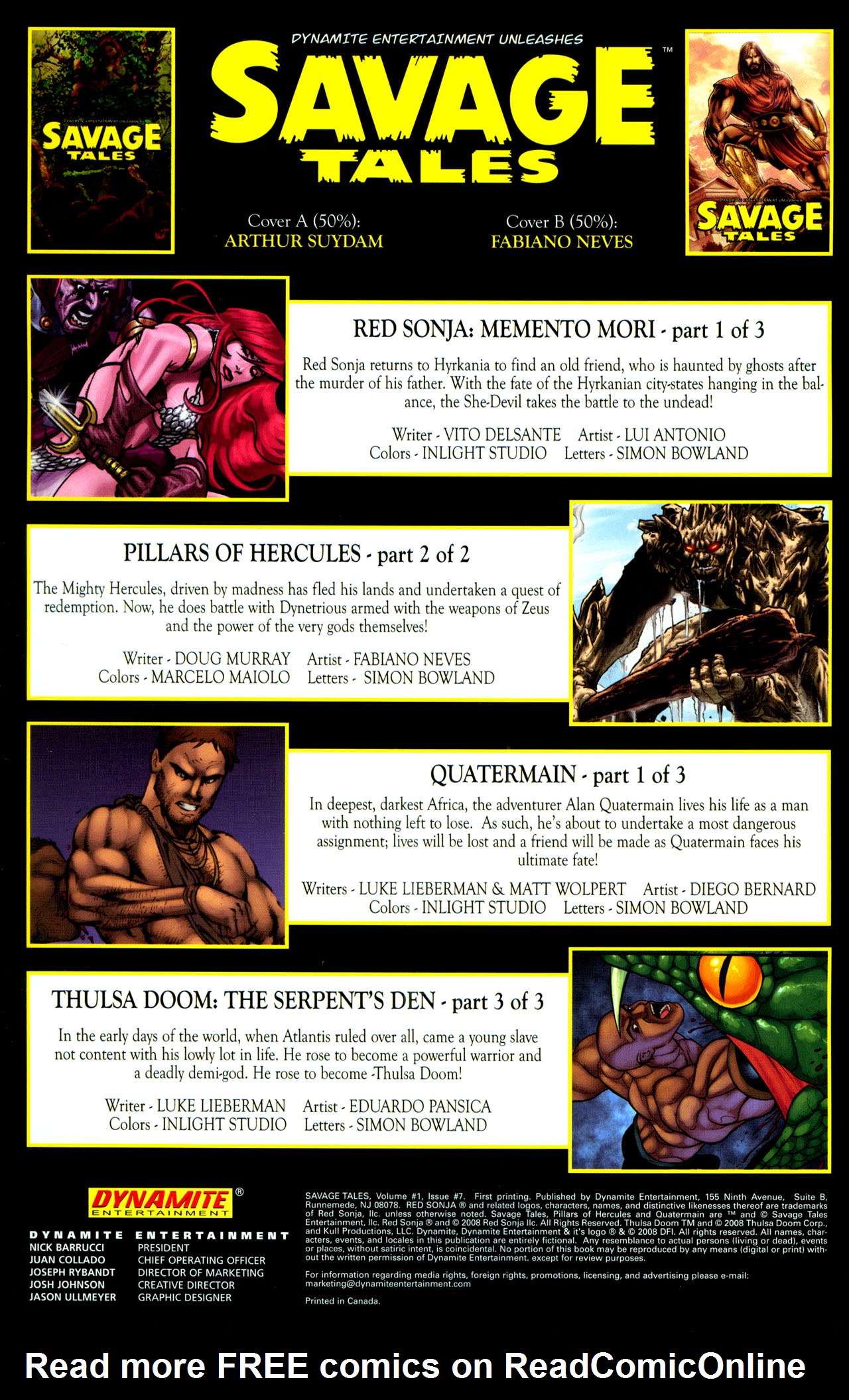 Read online Savage Tales (2007) comic -  Issue #7 - 2