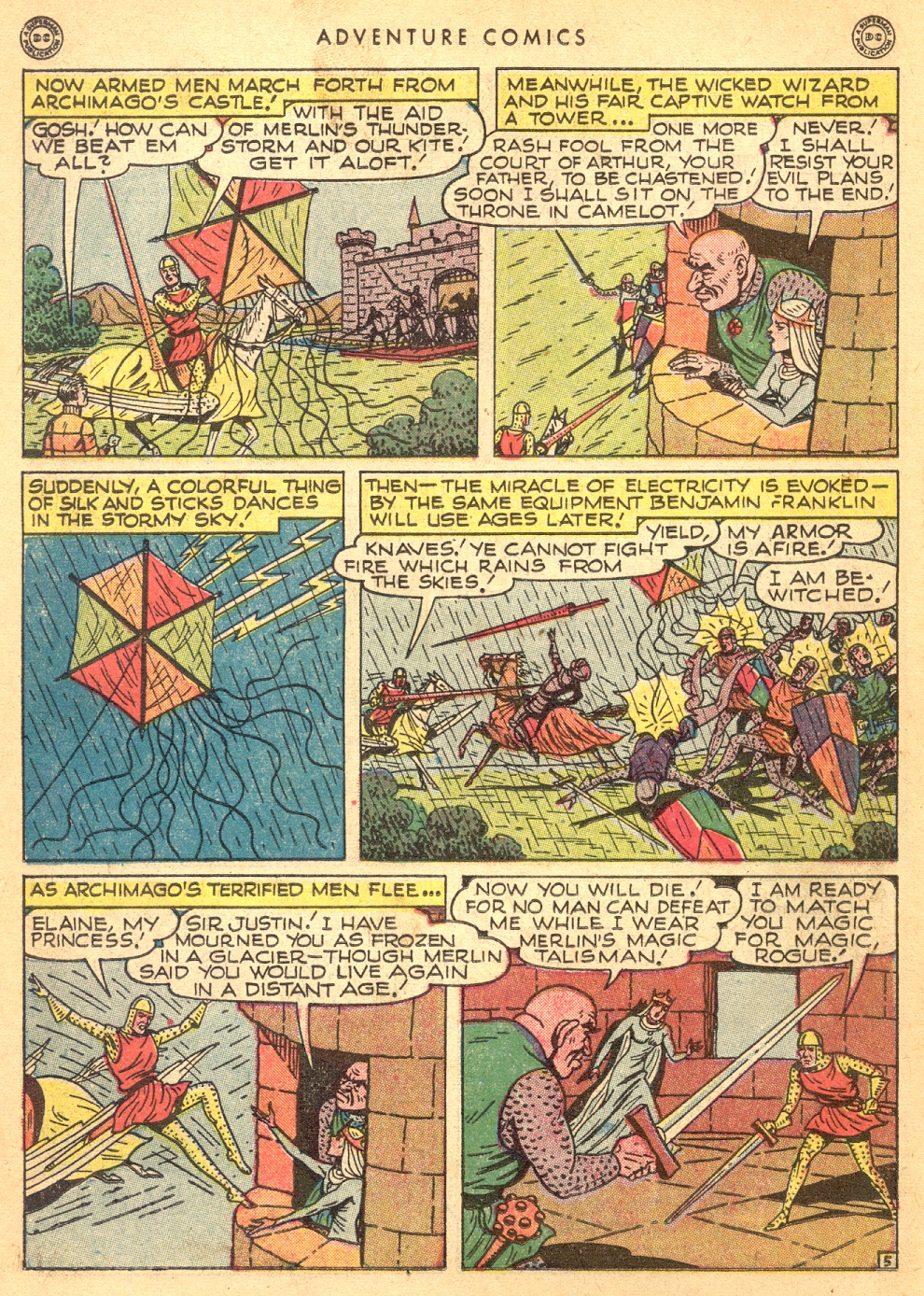 Read online Adventure Comics (1938) comic -  Issue #132 - 36