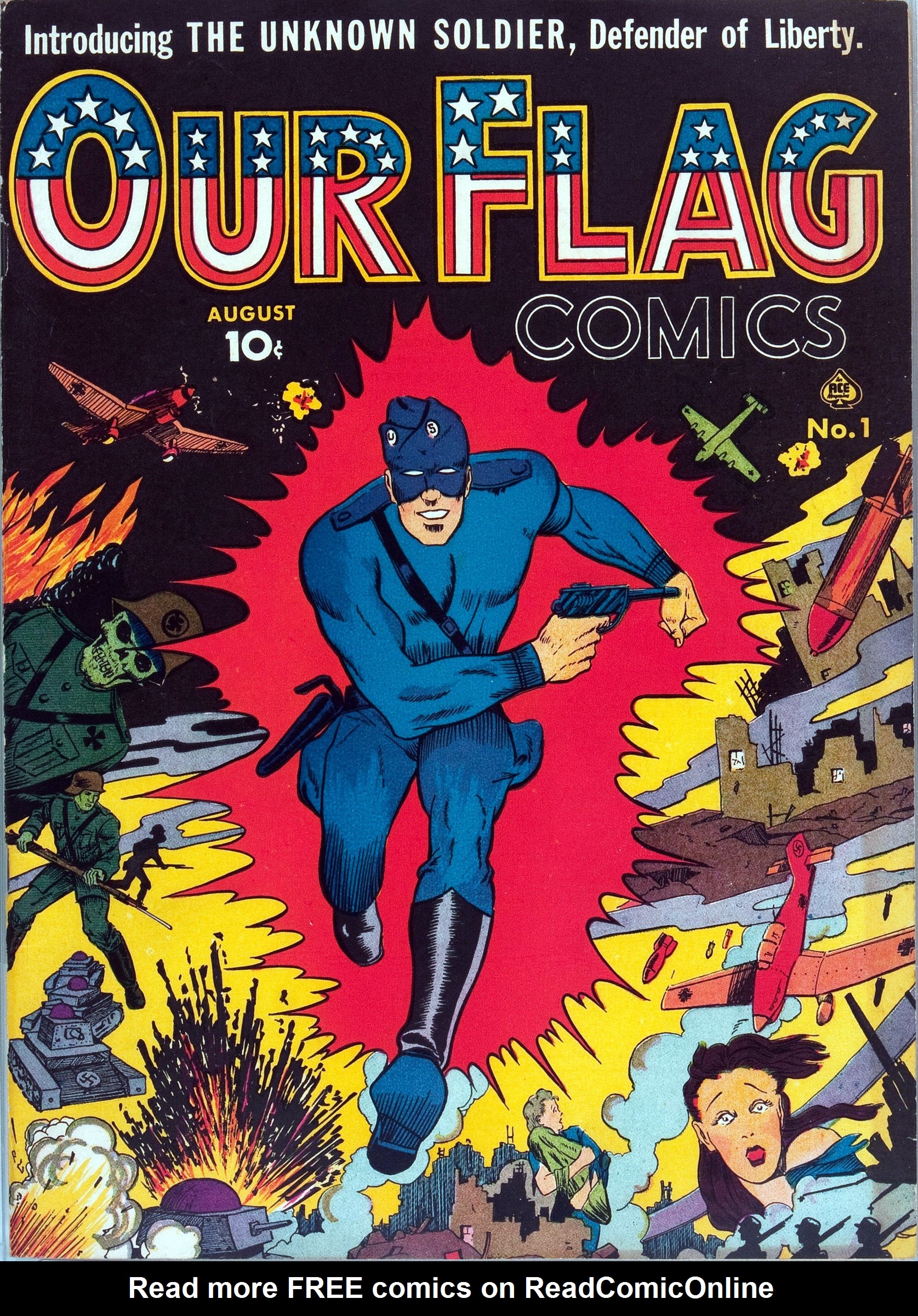 Read online Our Flag Comics comic -  Issue #1 - 1