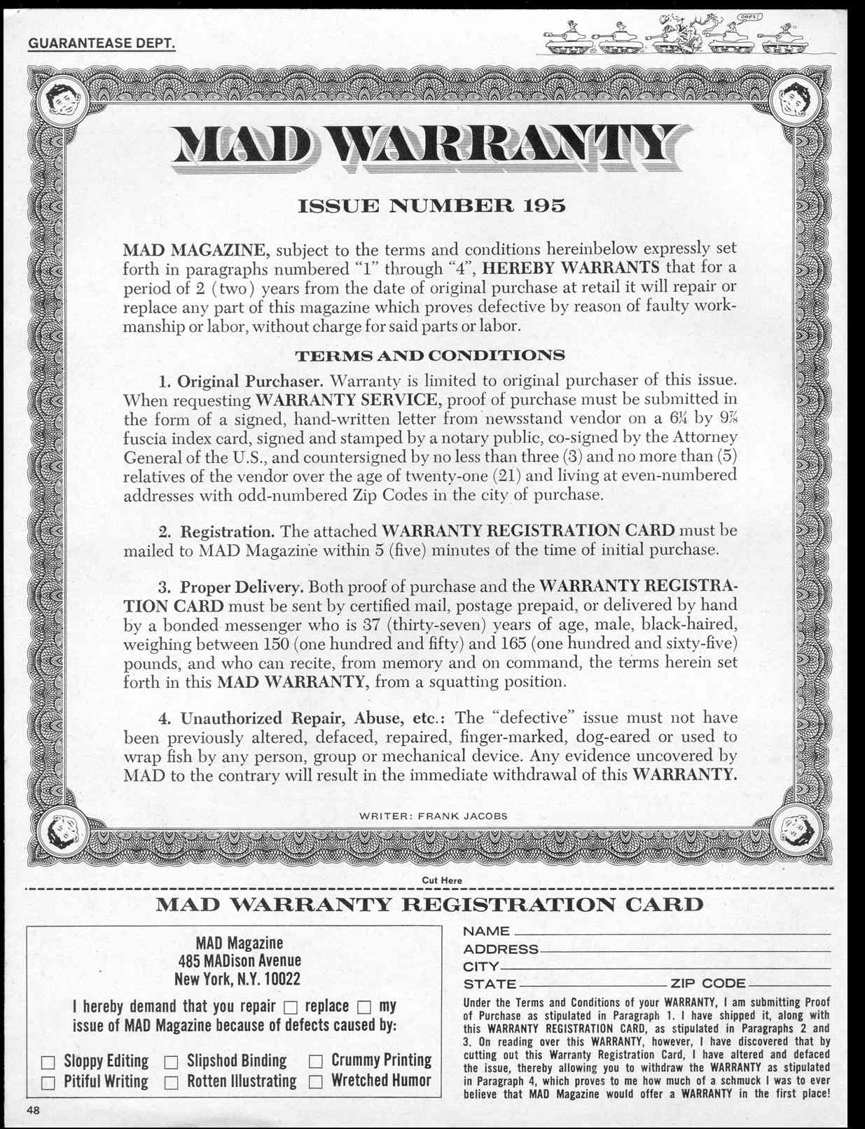 Read online MAD comic -  Issue #195 - 50