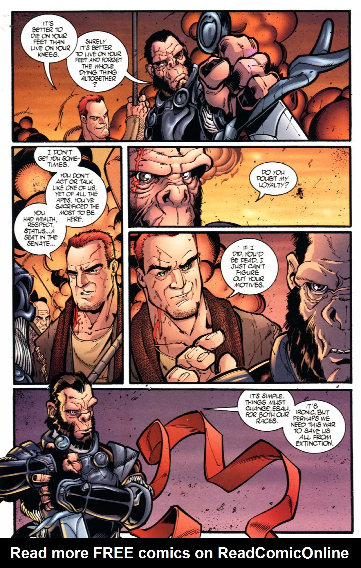 Read online Planet of the Apes: The Human War comic -  Issue #1 - 13
