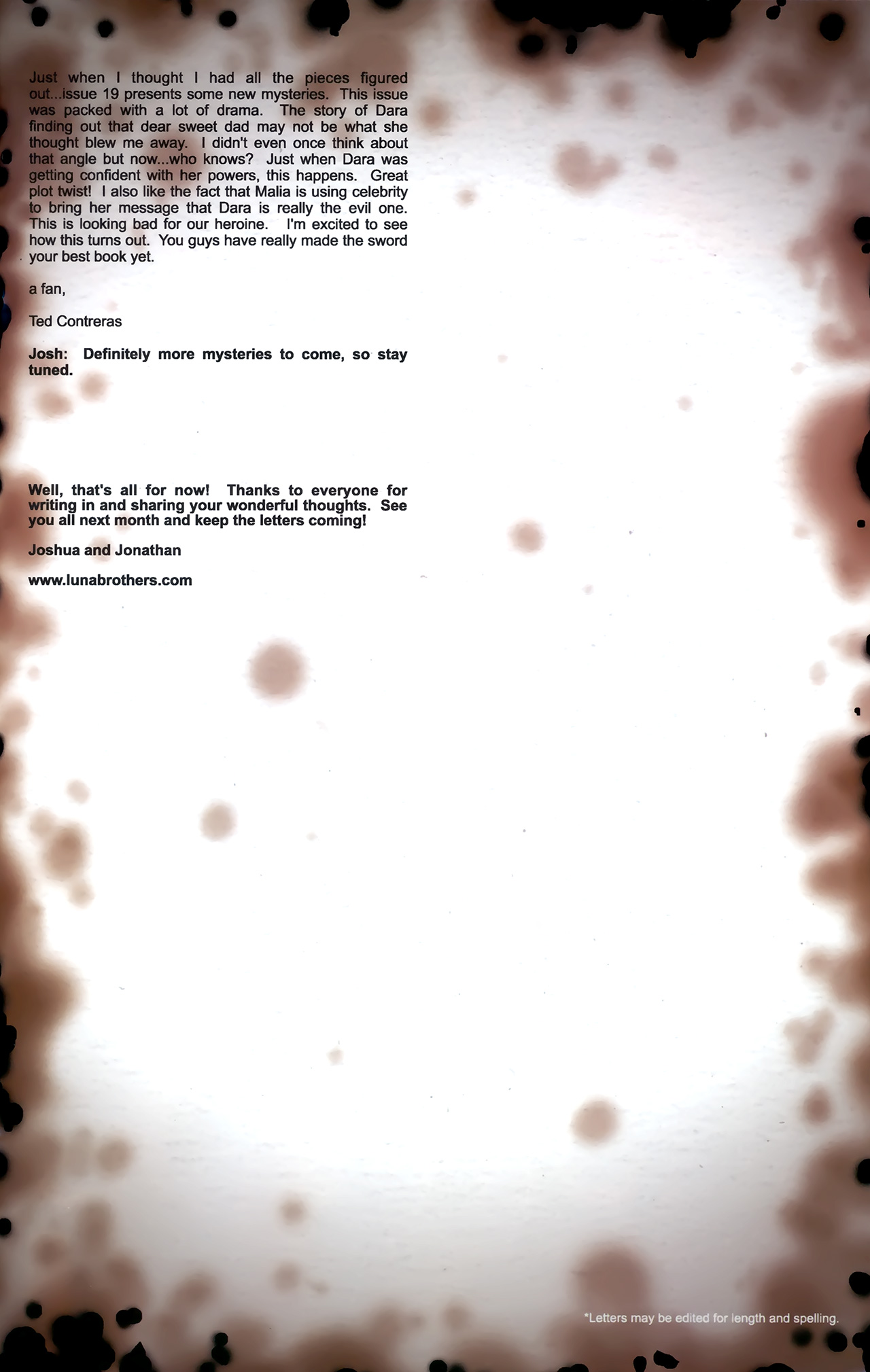 Read online The Sword comic -  Issue #20 - 26