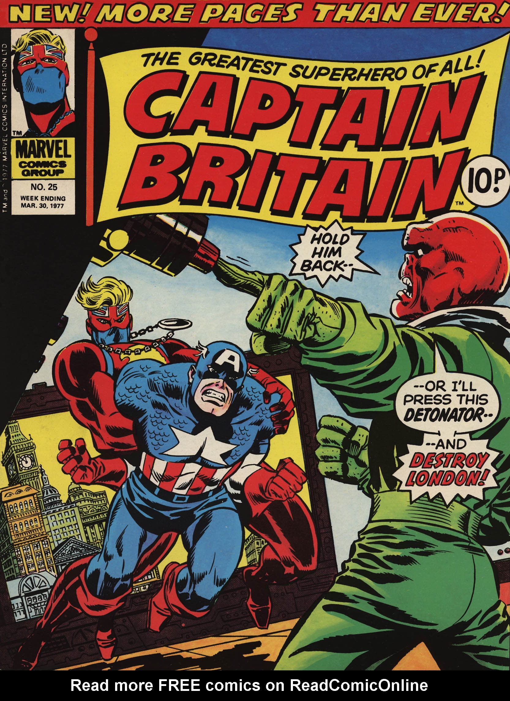 Read online Captain Britain (1976) comic -  Issue #25 - 1