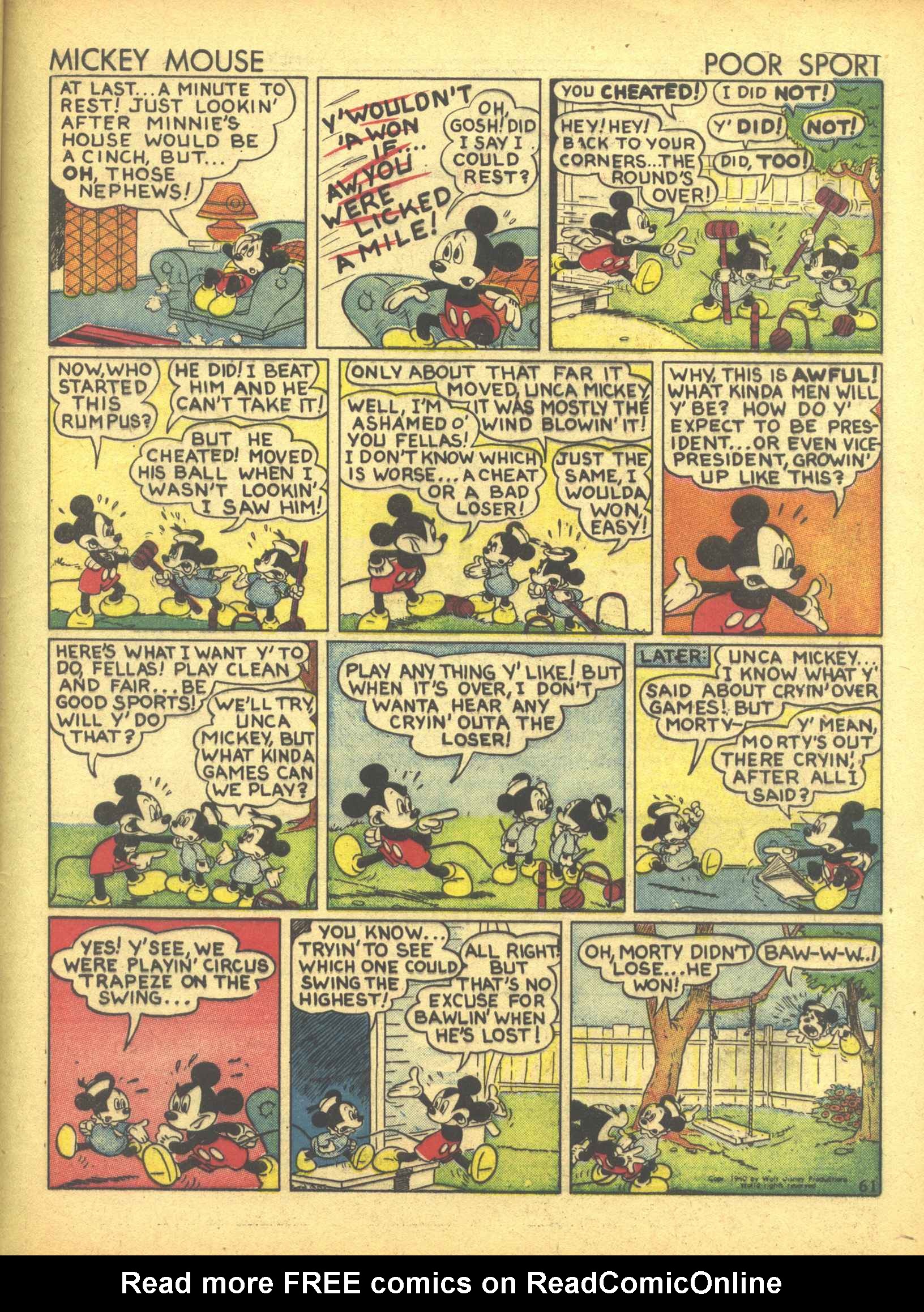 Read online Walt Disney's Comics and Stories comic -  Issue #19 - 63