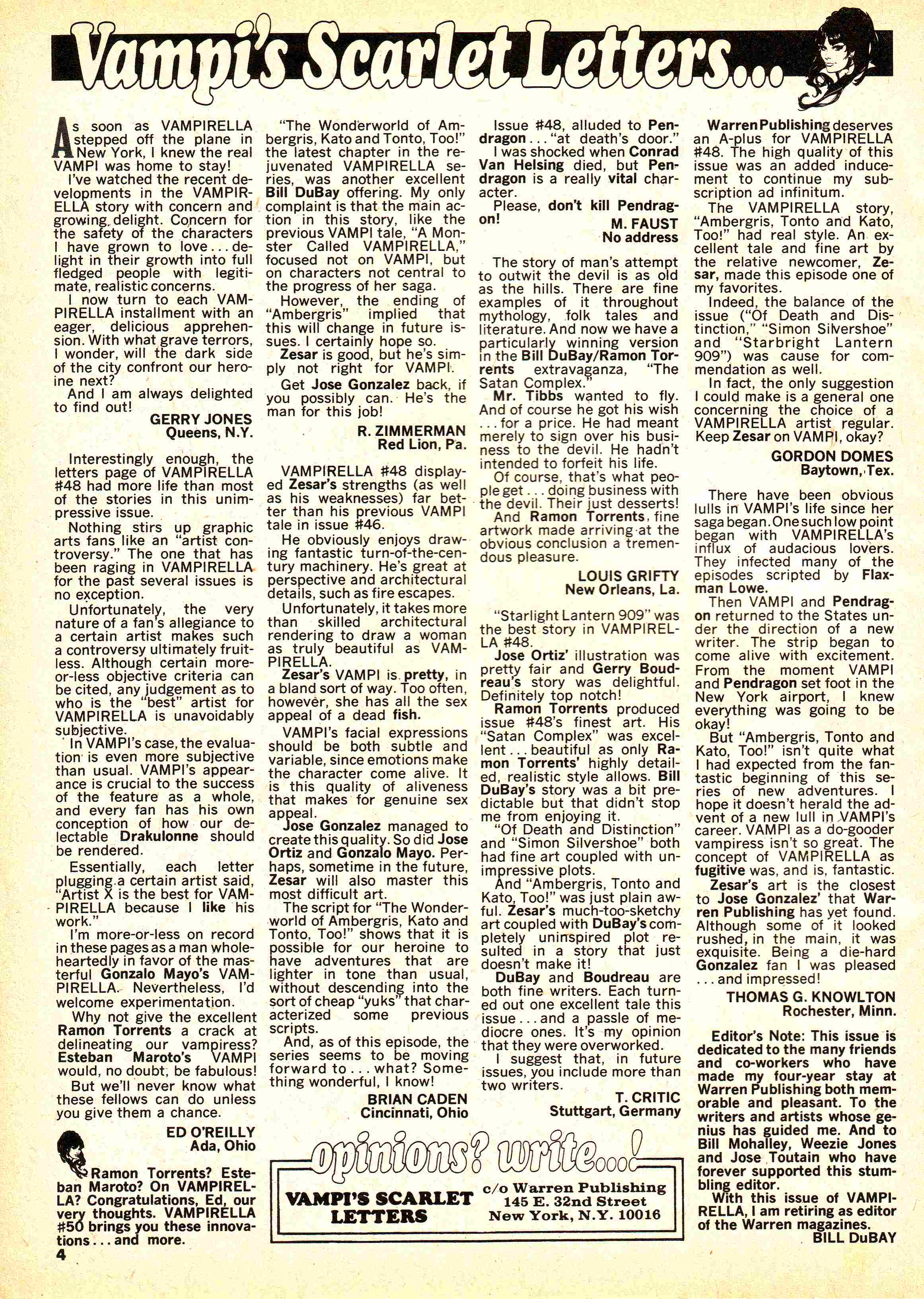 Read online Vampirella (1969) comic -  Issue #50 - 4