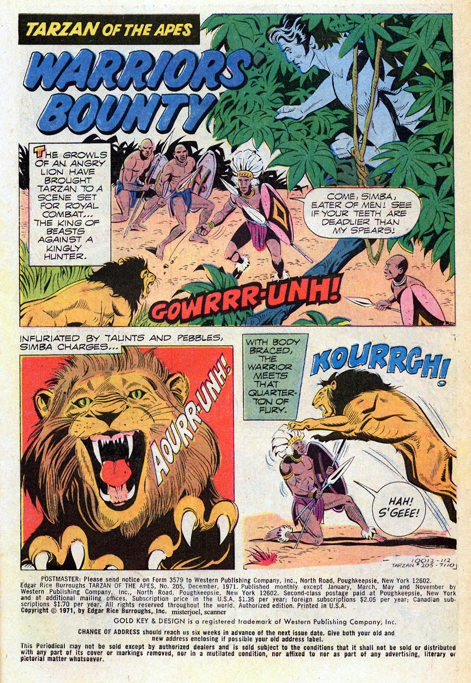 Read online Tarzan (1962) comic -  Issue #205 - 3