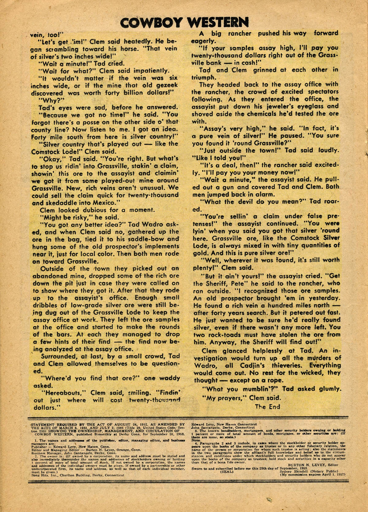 Read online Cowboy Western comic -  Issue #49 - 20