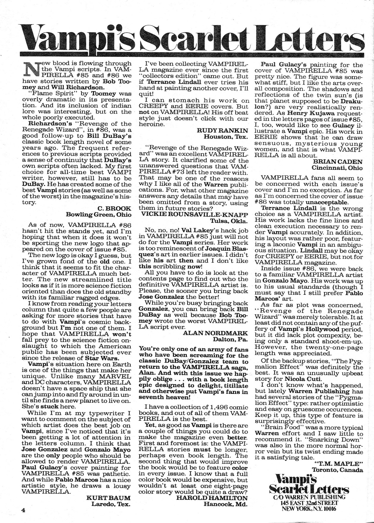 Read online Vampirella (1969) comic -  Issue #87 - 4