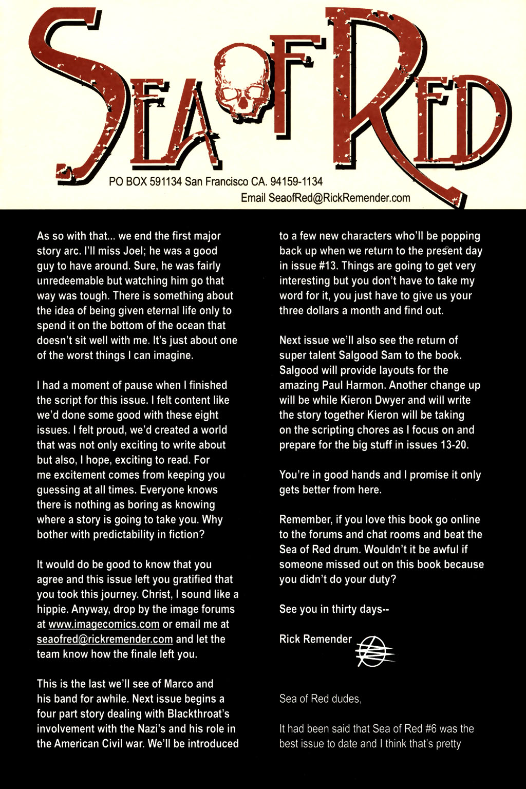 Read online Sea of Red comic -  Issue #8 - 25