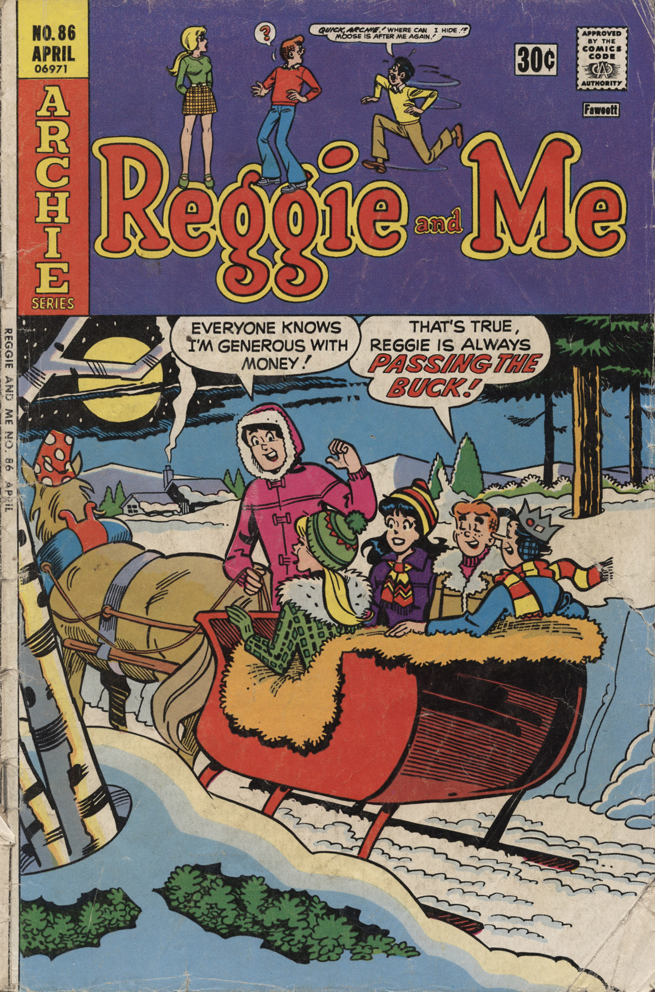 Read online Reggie and Me (1966) comic -  Issue #86 - 1