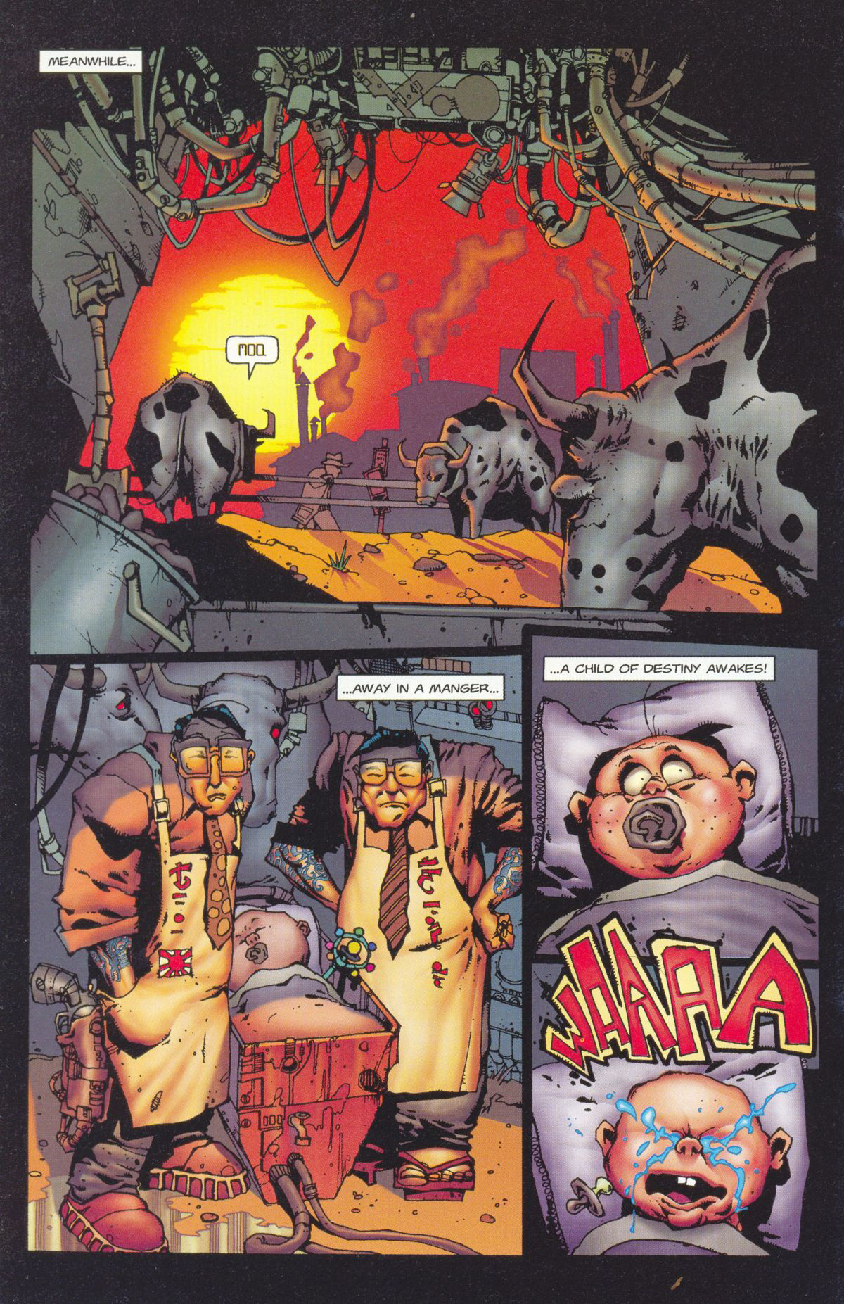 Read online Dead or Alive -- A Cyberpunk Western comic -  Issue #1 - 8