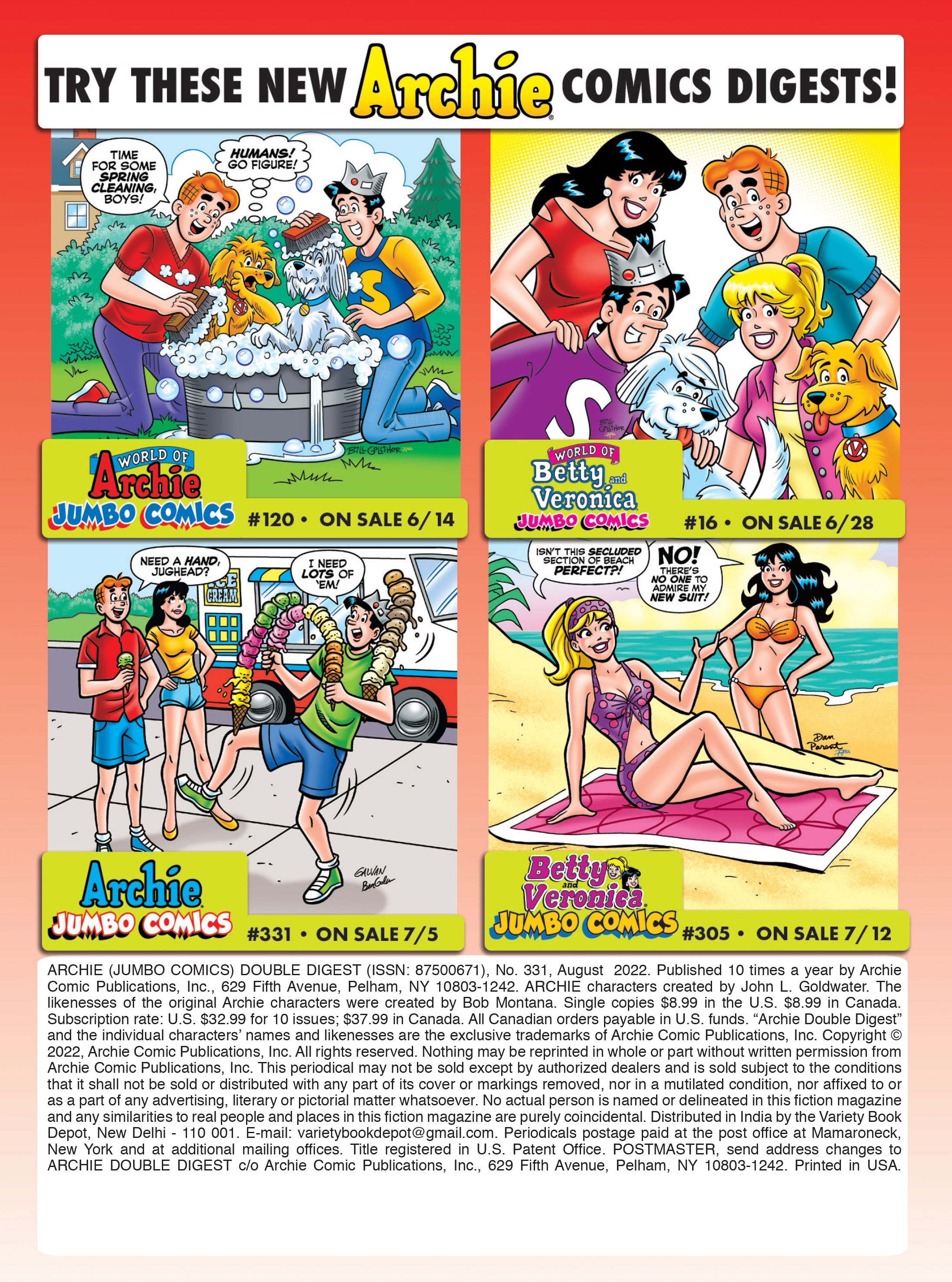 Read online Archie's Double Digest Magazine comic -  Issue #331 - 181