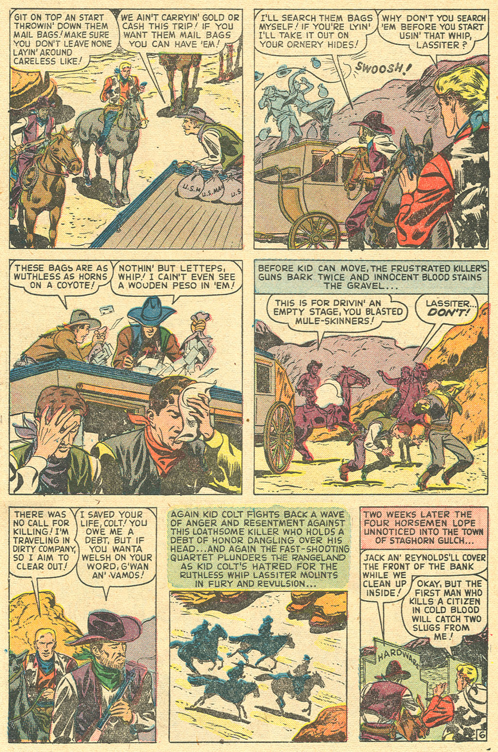 Read online Kid Colt Outlaw comic -  Issue #10 - 46