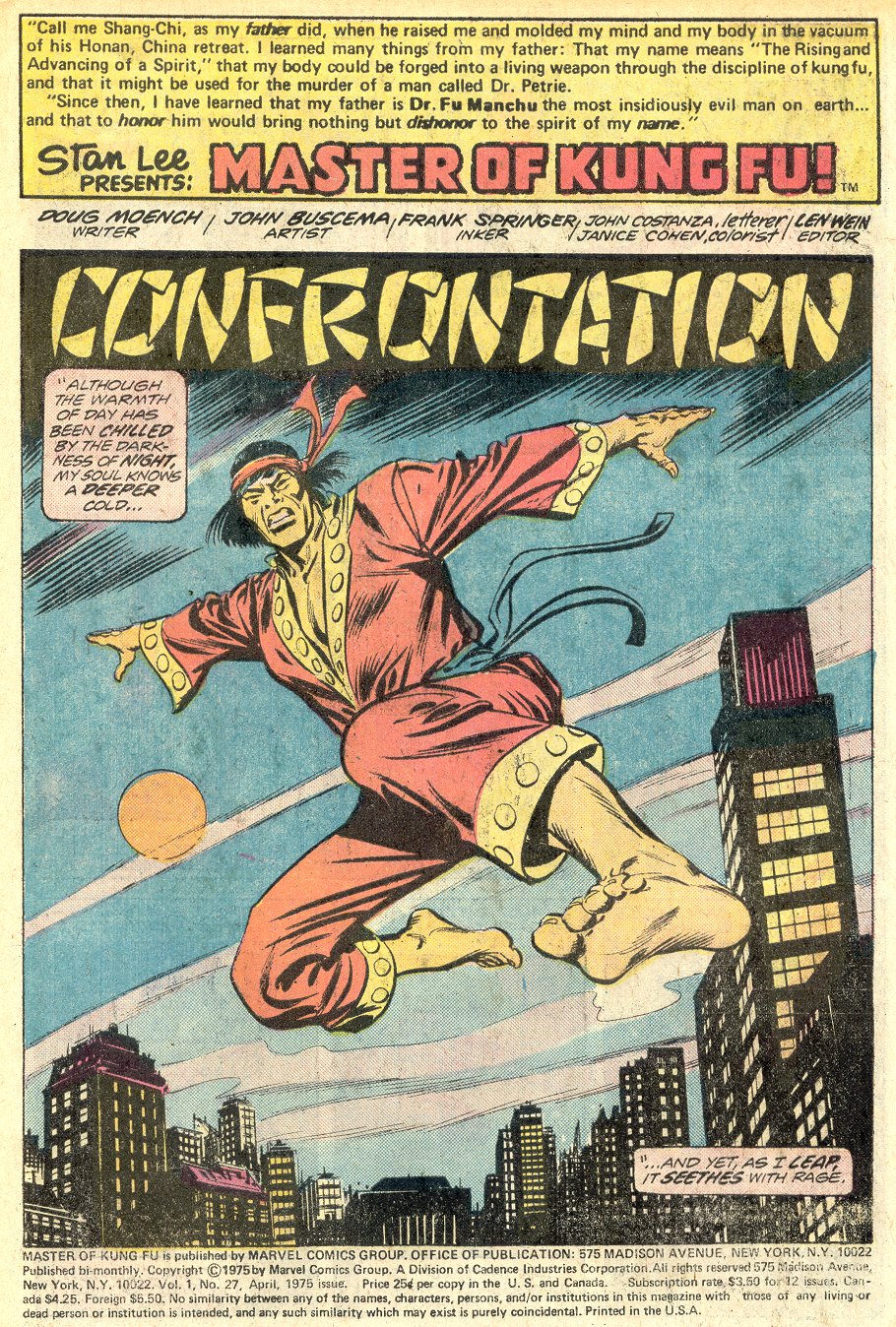 Read online Master of Kung Fu (1974) comic -  Issue #27 - 2