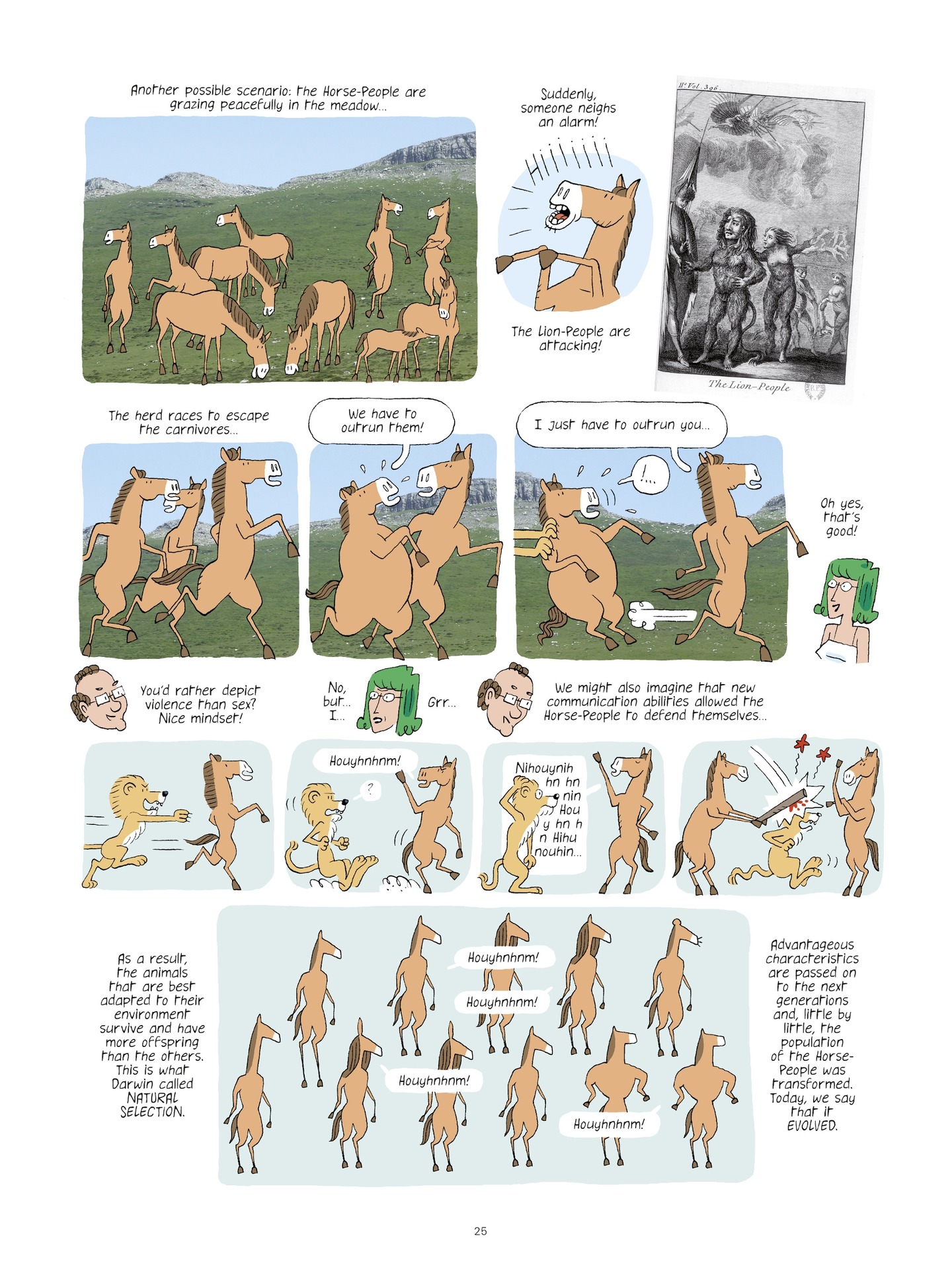 Read online Evolution, Darwin, God, and the Horse-People comic -  Issue # TPB - 24