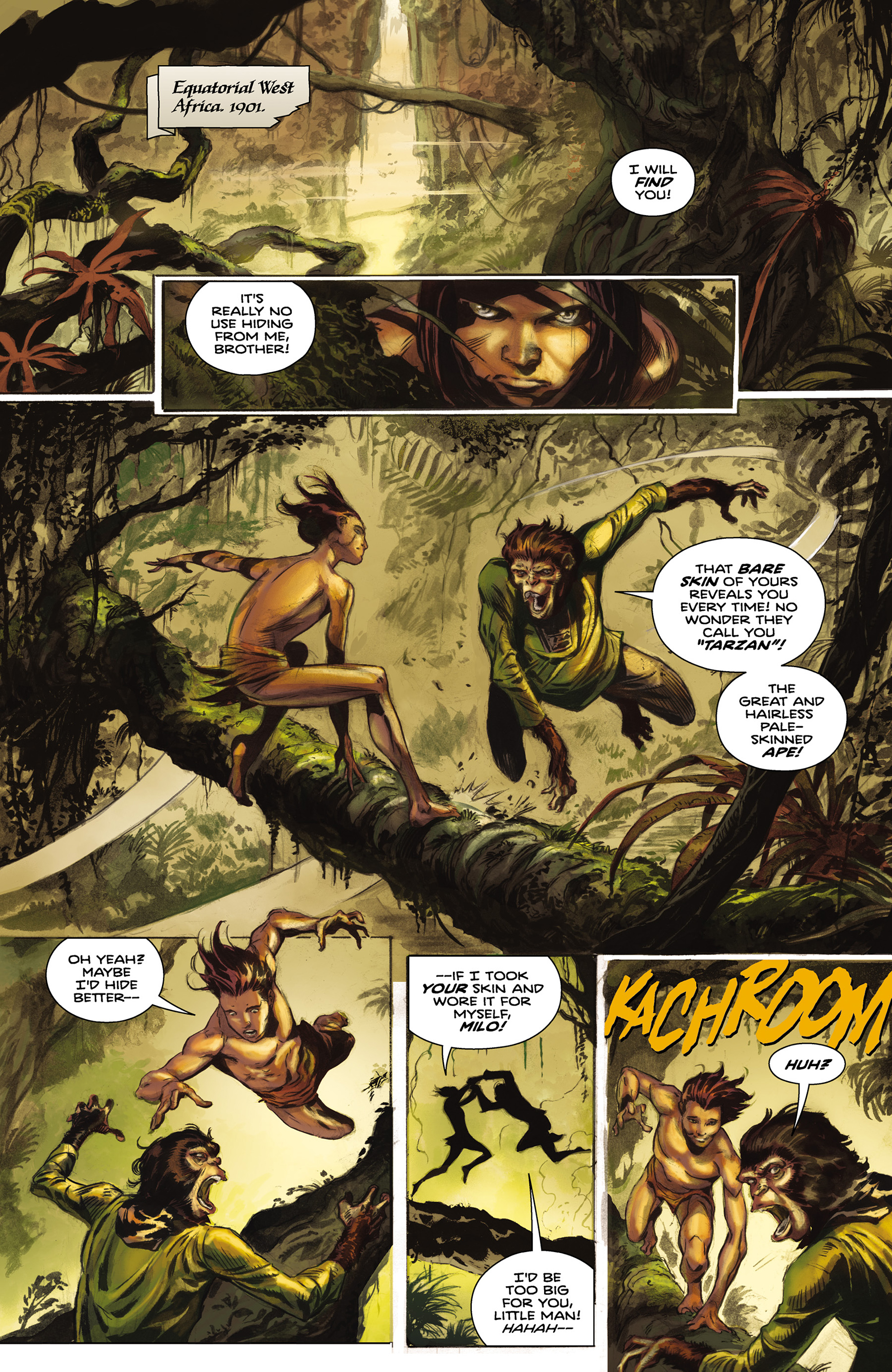 Read online Tarzan On the Planet of the Apes comic -  Issue #1 - 5