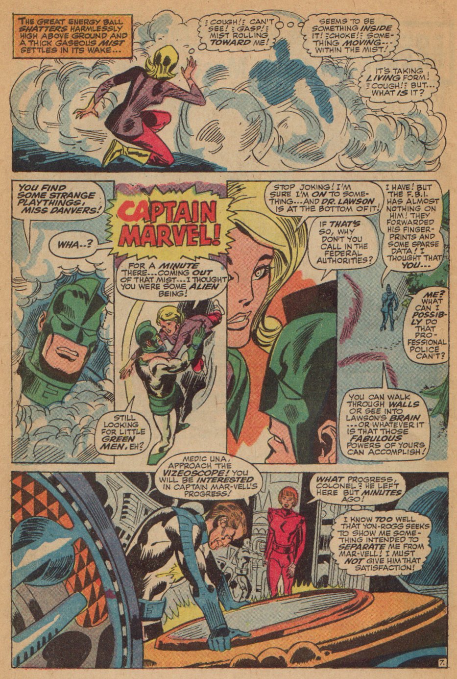 Read online Captain Marvel (1968) comic -  Issue #7 - 8