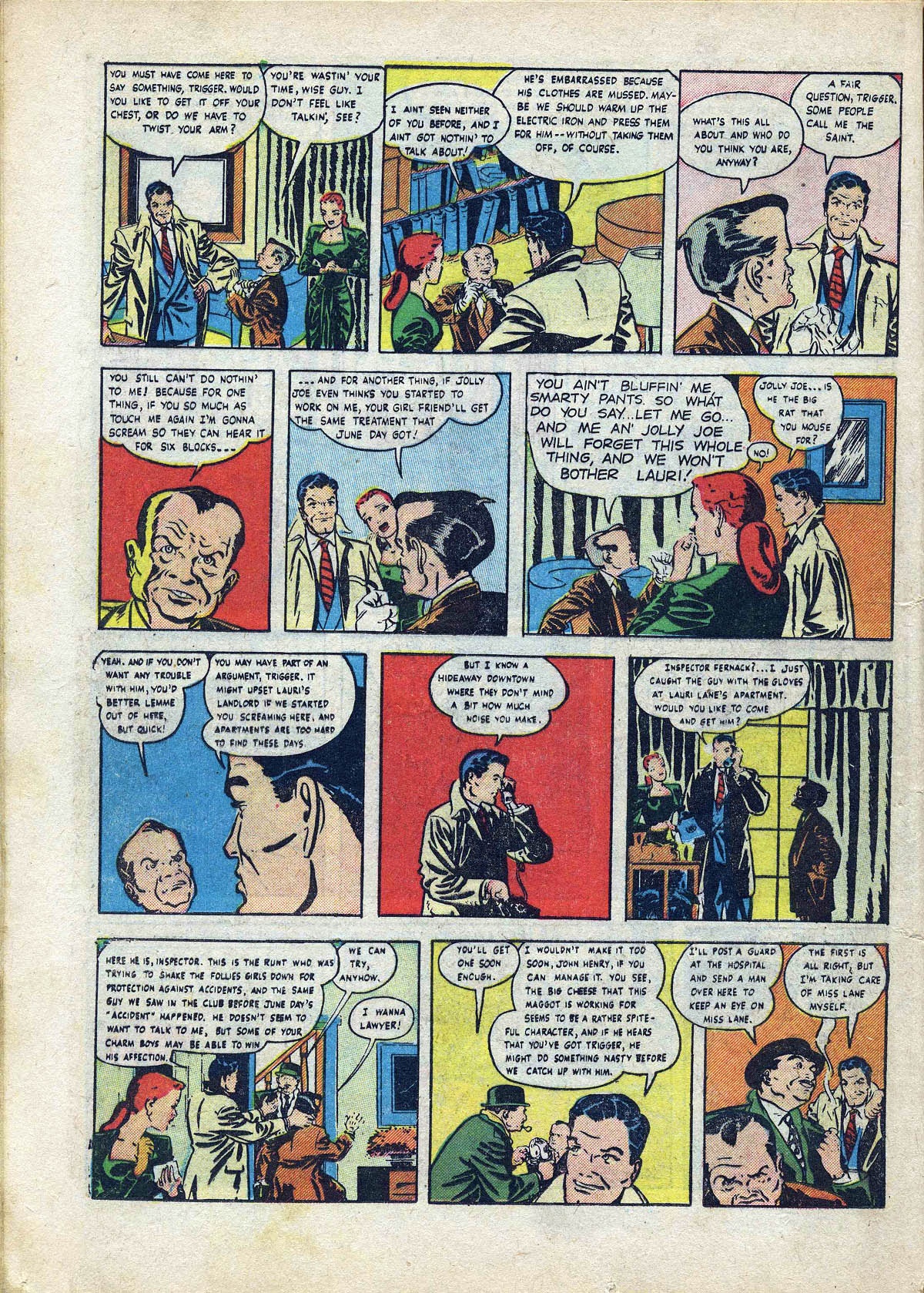Read online The Saint (1947) comic -  Issue #8 - 12