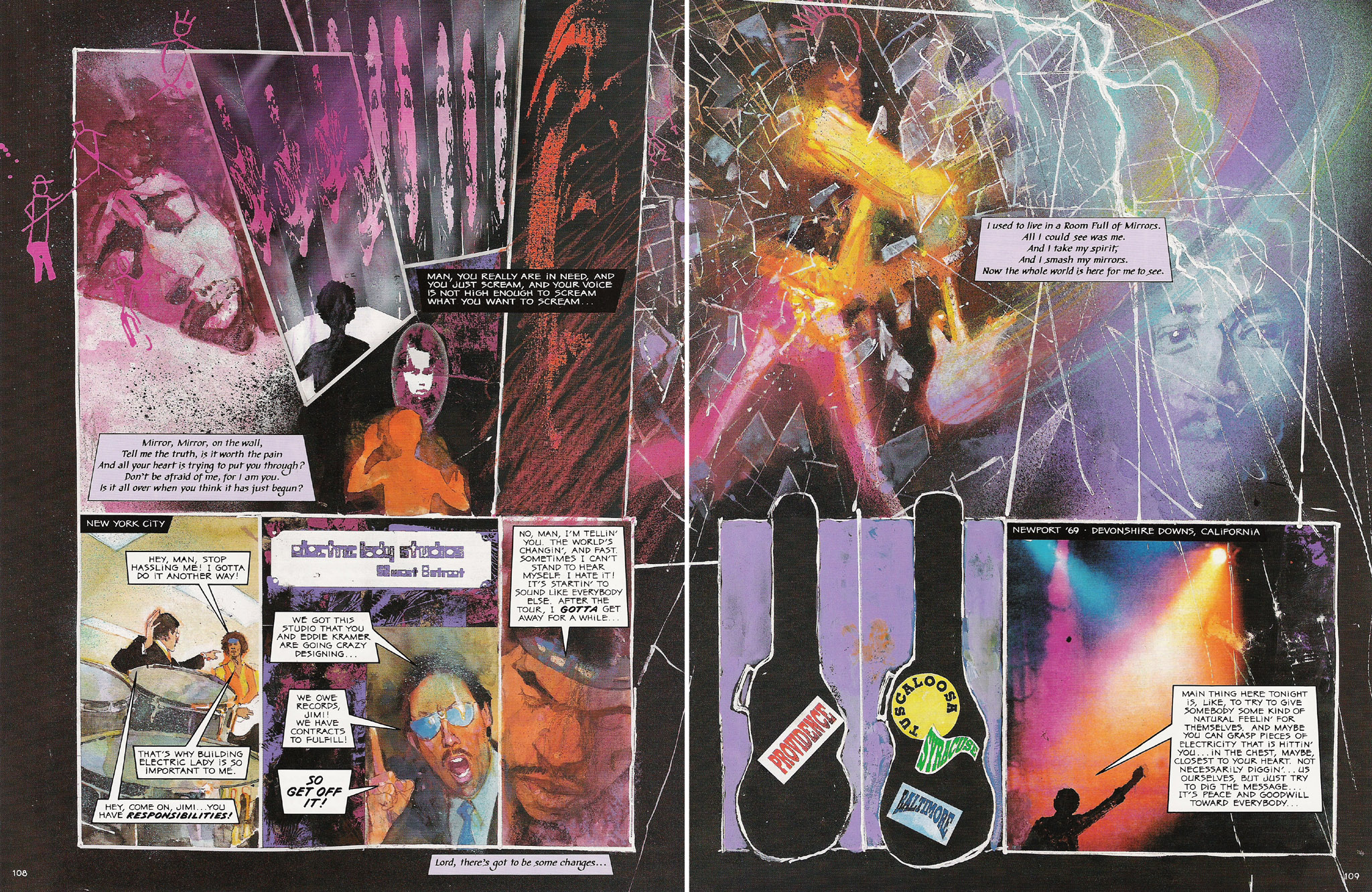 Read online Voodoo Child - The Illustrated Legend of Jimi Hendrix comic -  Issue # TPB - 111