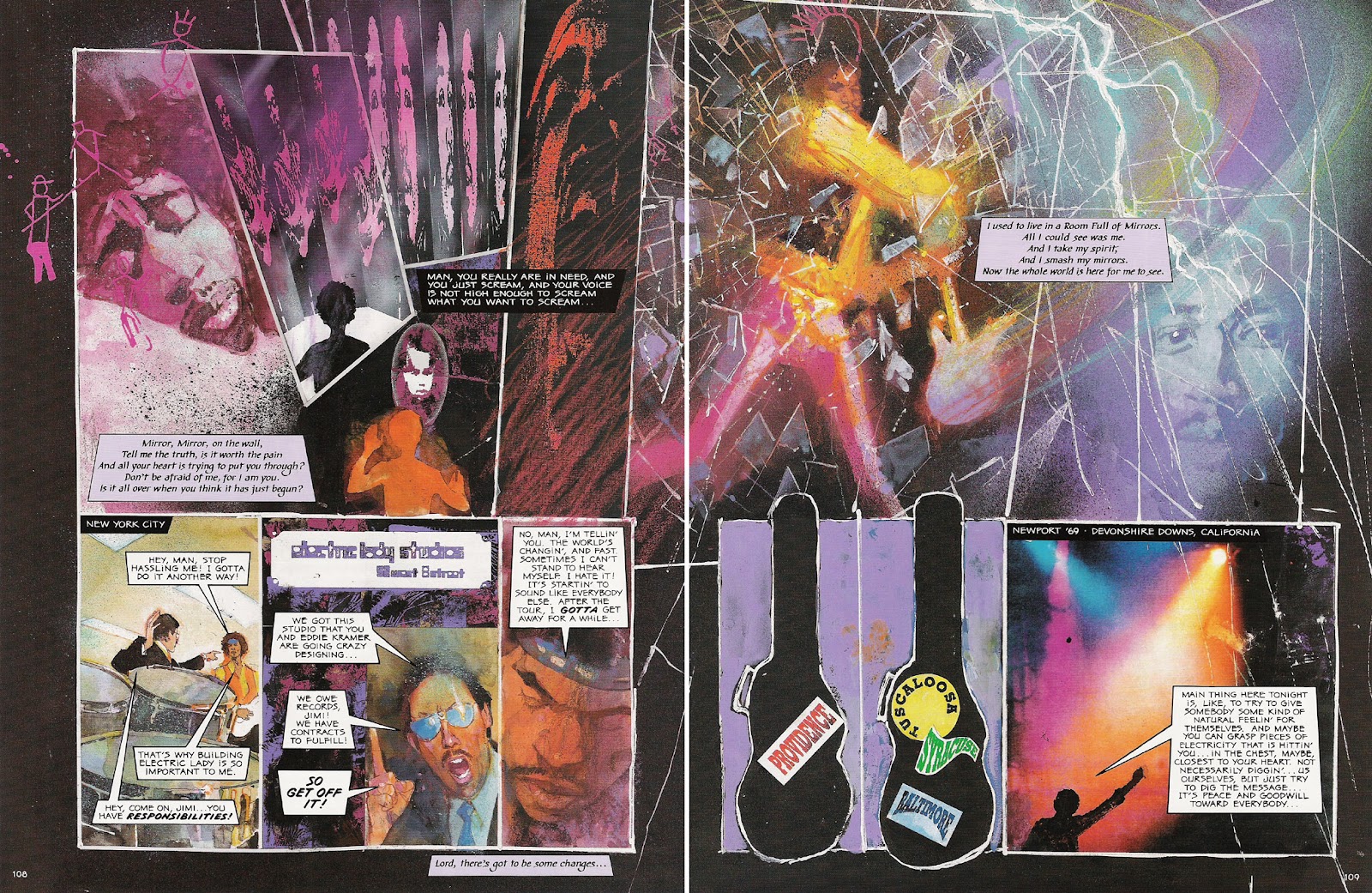 Voodoo Child - The Illustrated Legend of Jimi Hendrix issue TPB - Page 111