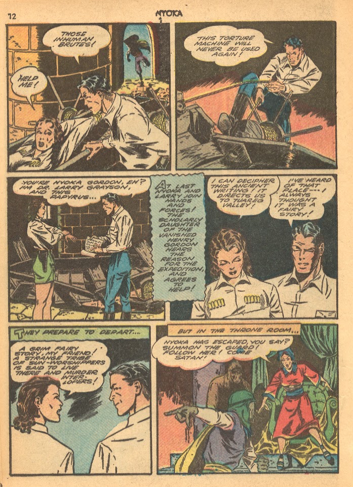 Read online Jungle Girl (1942) comic -  Issue #1 - 12