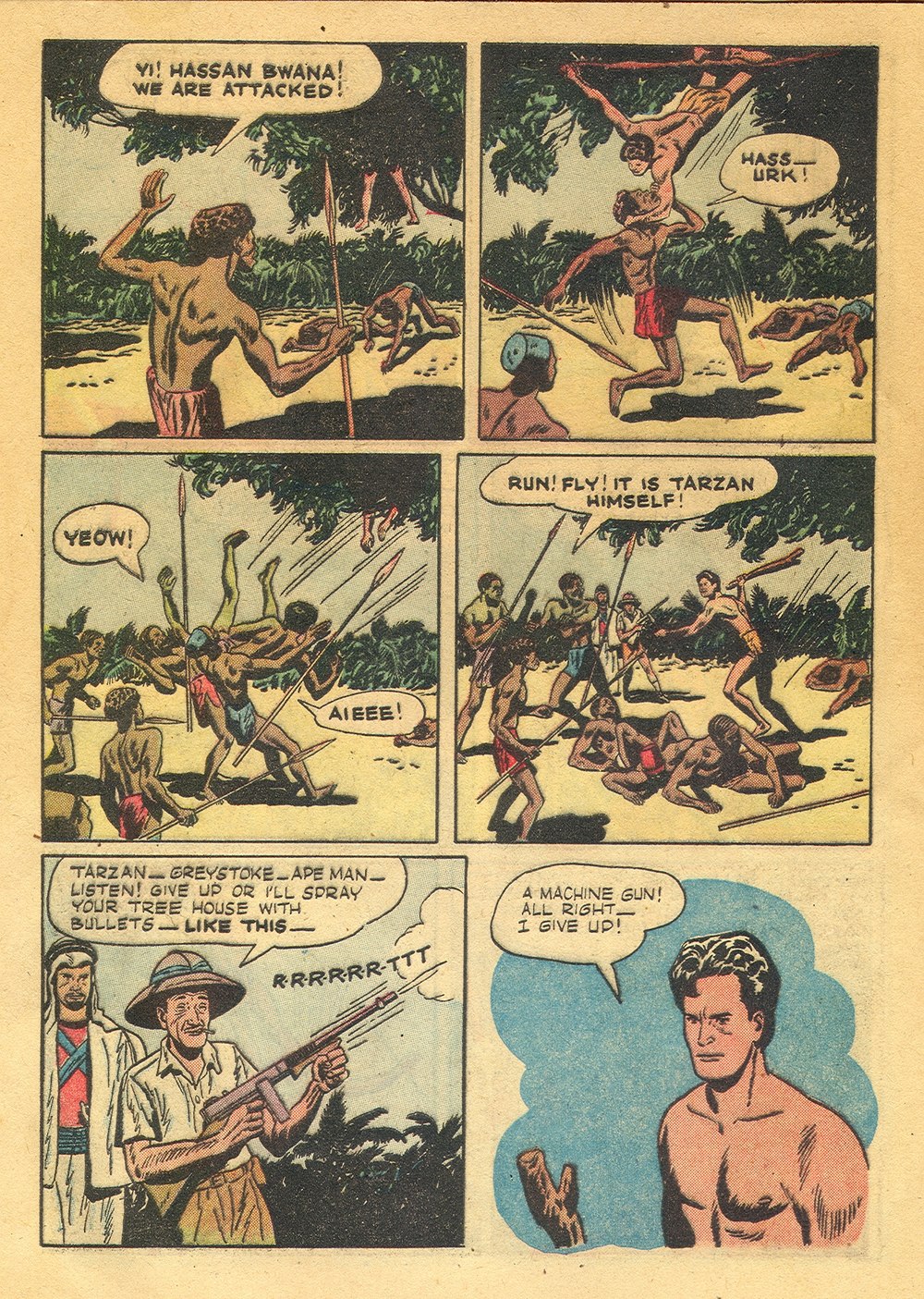 Read online Tarzan (1948) comic -  Issue #5 - 8