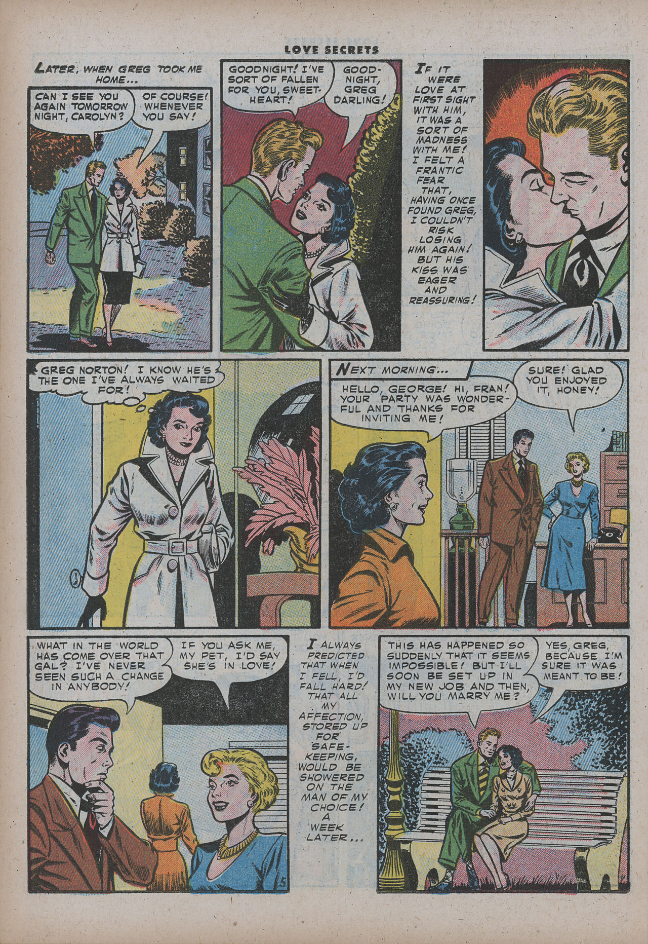 Read online Love Secrets (1953) comic -  Issue #47 - 22