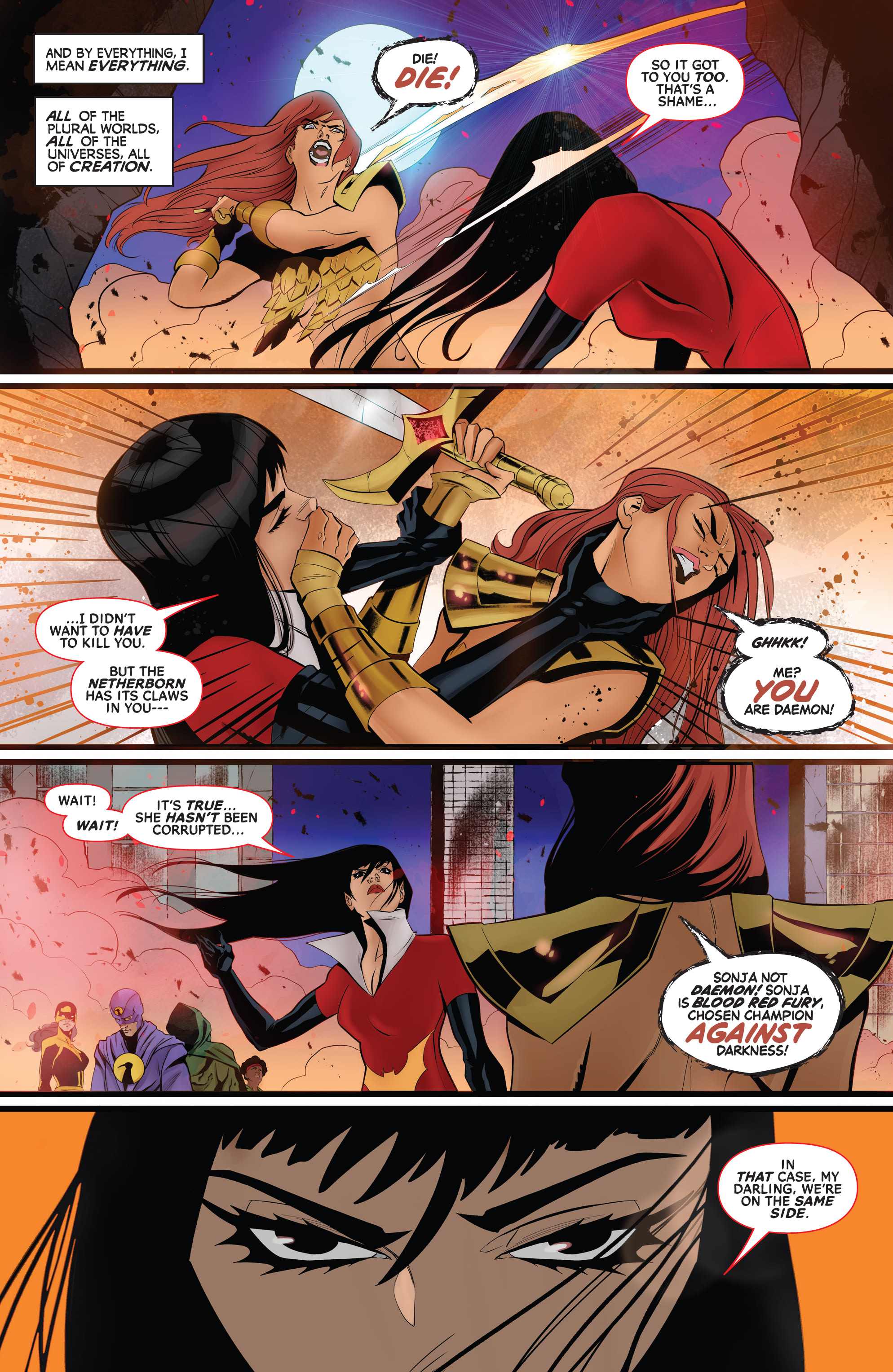 Read online Vampirella Vs. Red Sonja comic -  Issue #5 - 8