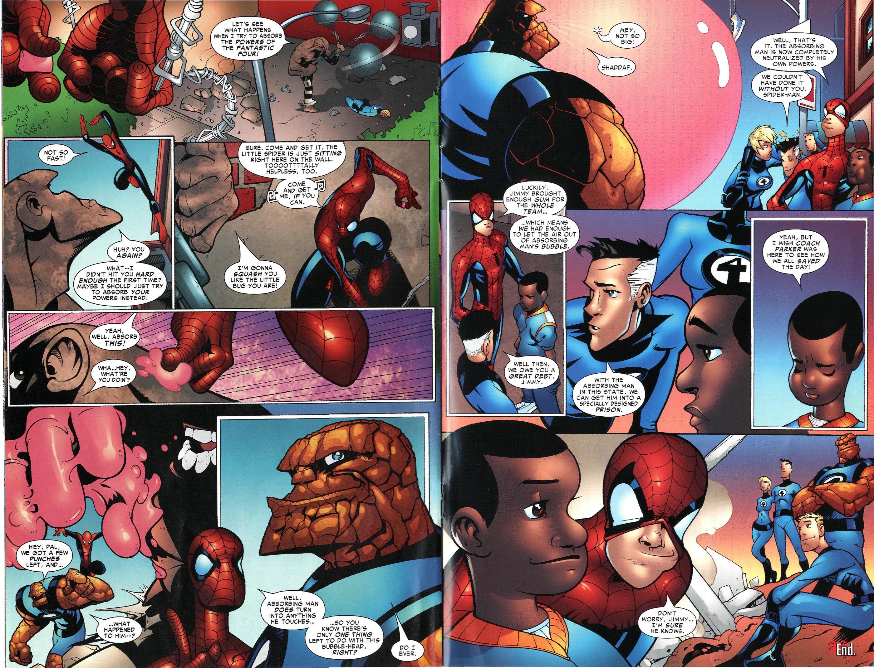 Read online Spider-Man and the Fantastic Four in Bubble Trouble comic -  Issue # Full - 6