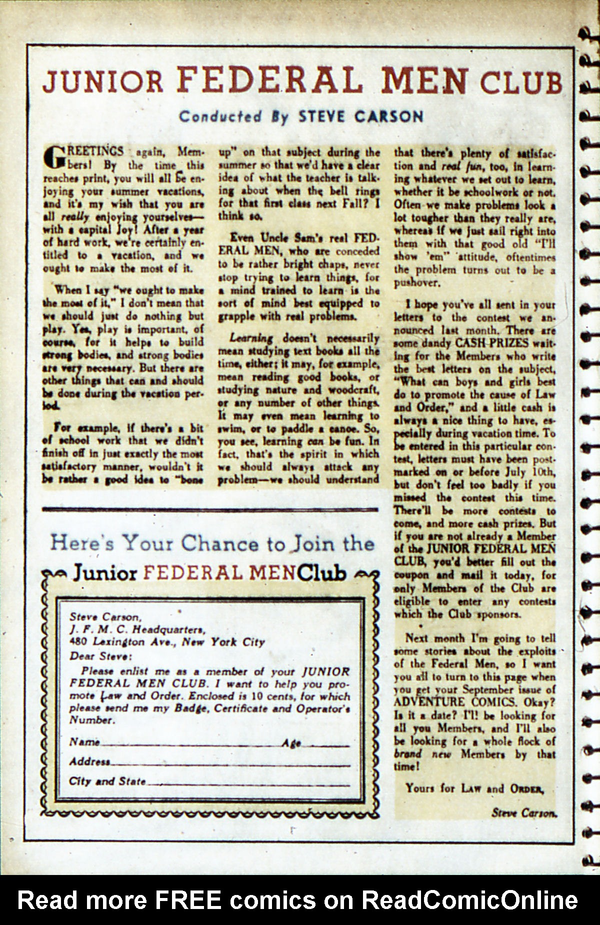 Read online Adventure Comics (1938) comic -  Issue #53 - 33